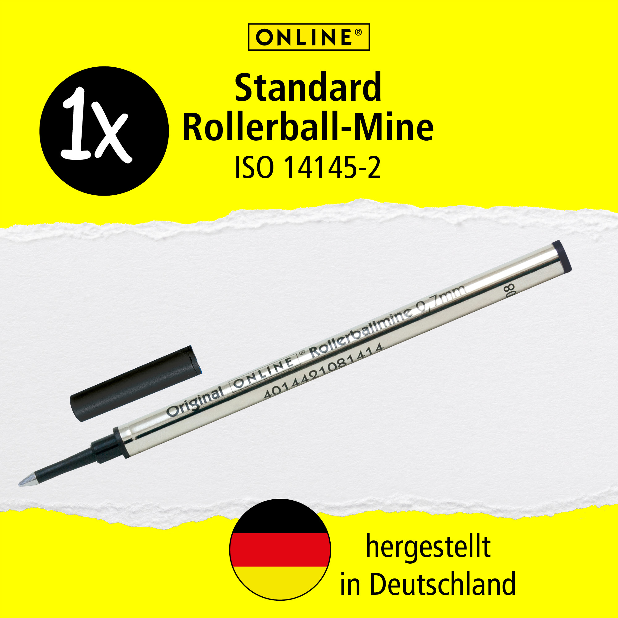 Rollerball-Mine Schwarz