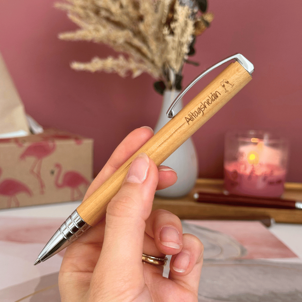 Kugelschreiber Vision Nature Maple mit Box mit Gravur