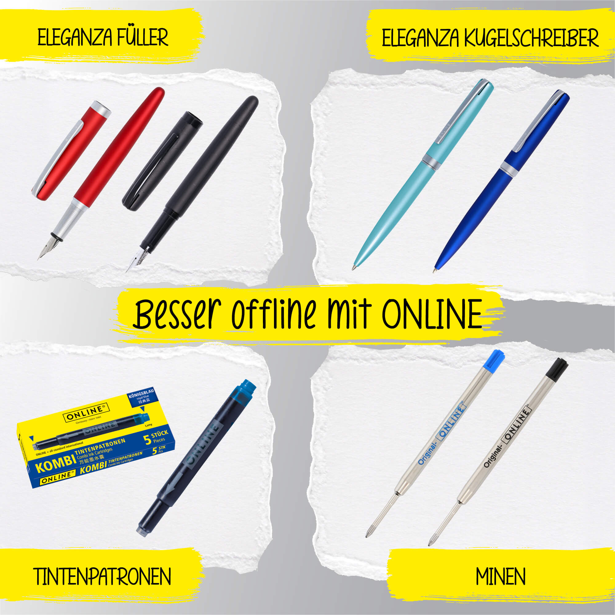 Drehkugelschreiber Eleganza Classic Black