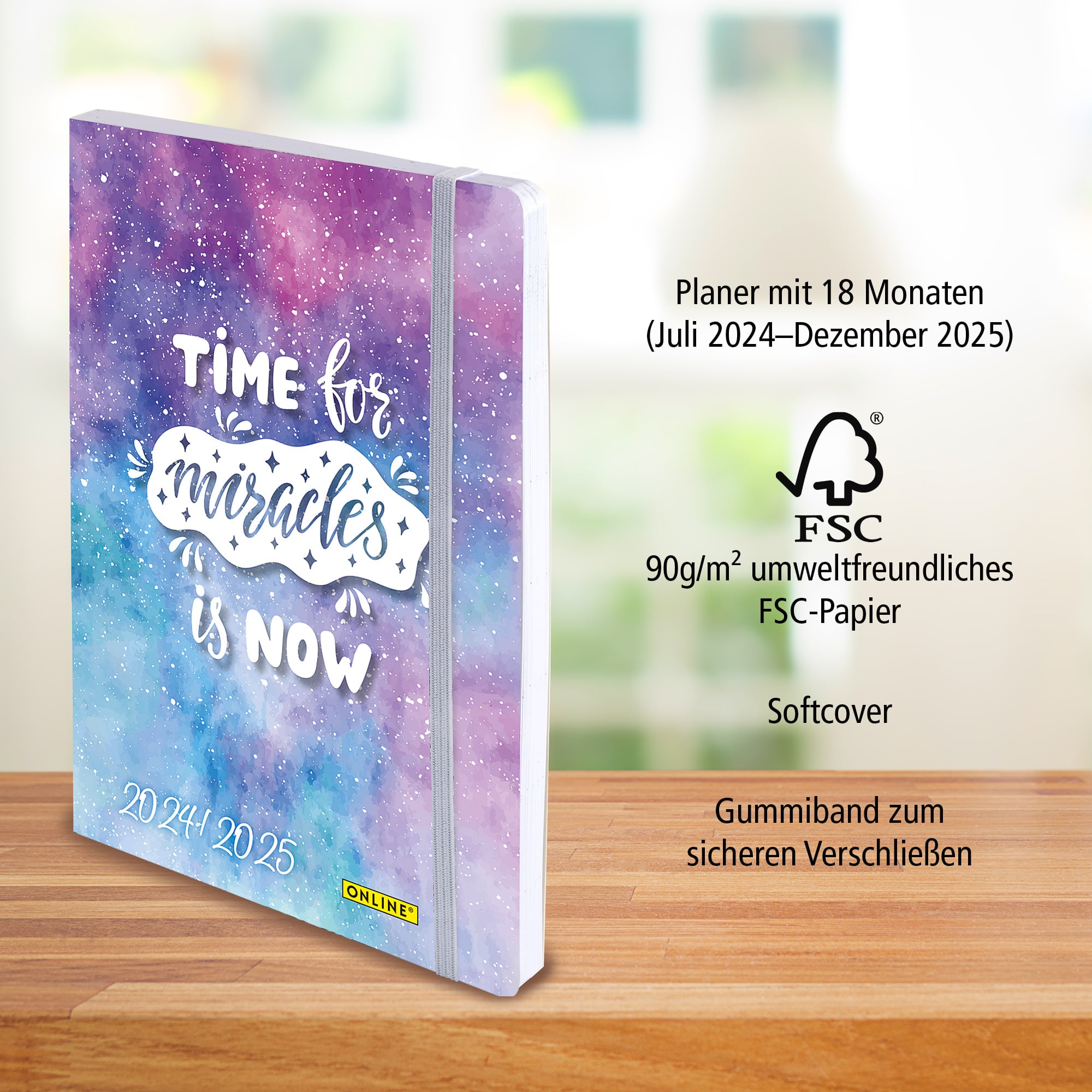 Creative Diary Schülerplaner Time for Miracles, Juli 2024 - Dezember 2025