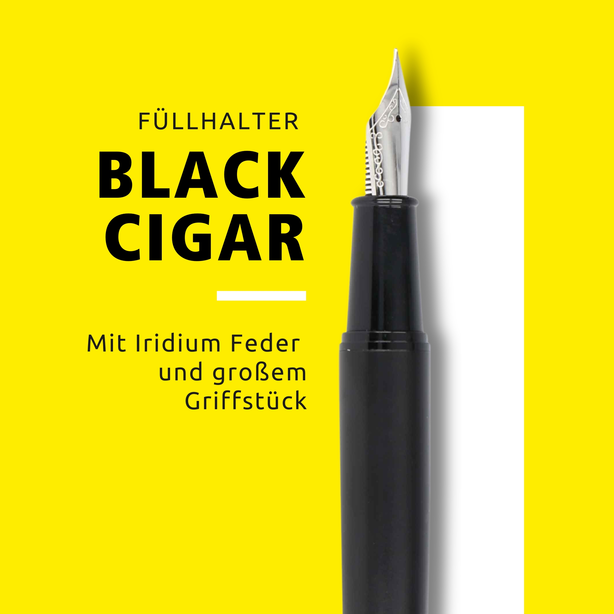 Füllhalter Black Cigar mit Iridiumfeder