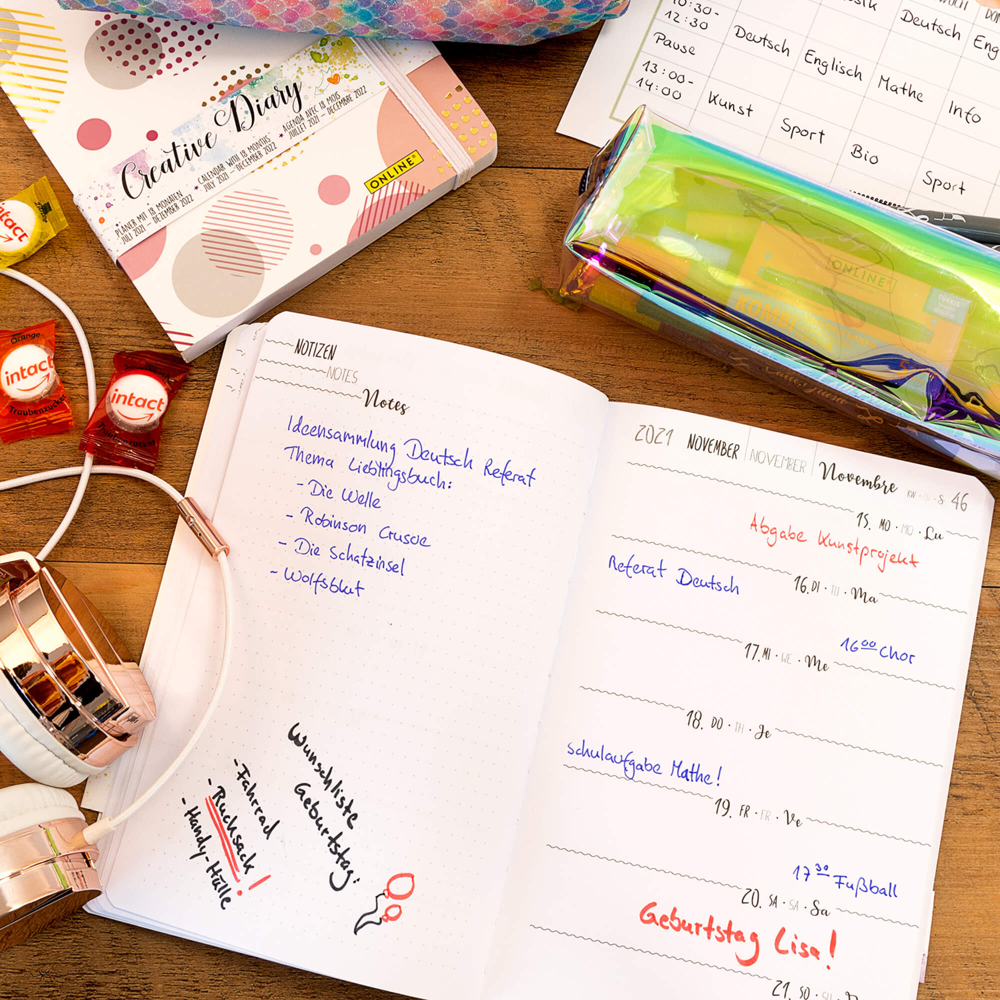 Creative Diary, Schülerplaner mit 18 Monaten (Juli 2021- Dez. 2022) Creative Diary, Schülerplaner mit 18 Monaten (Juli 2021- Dez. 2022)
