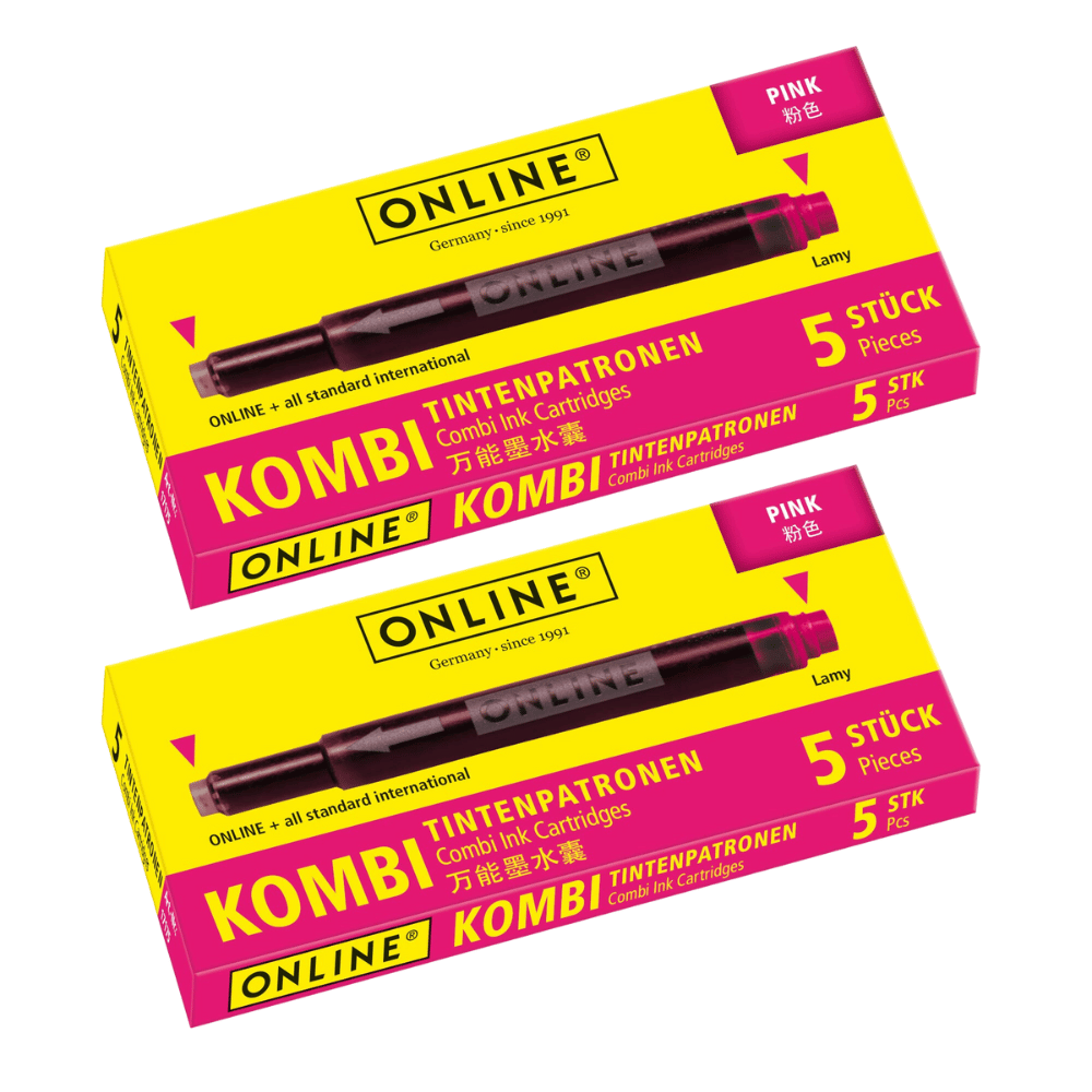 10x Kombi-Tintenpatrone pink