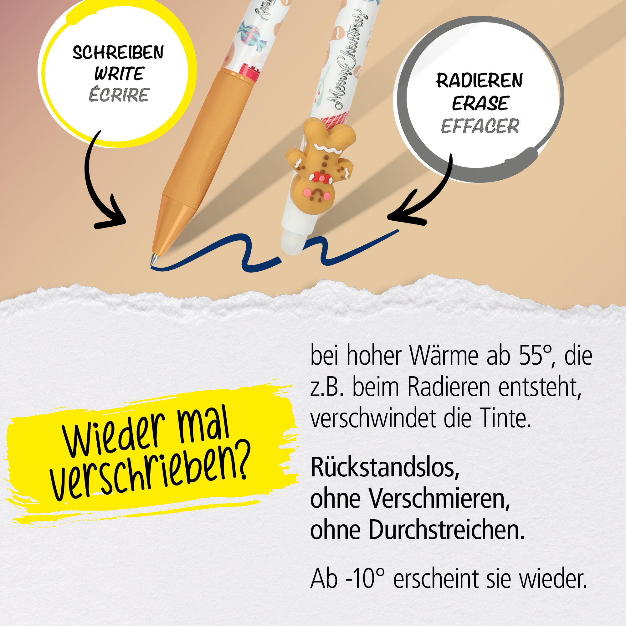 6er Pack Gelpen magiXX Fun XMAS gemischt