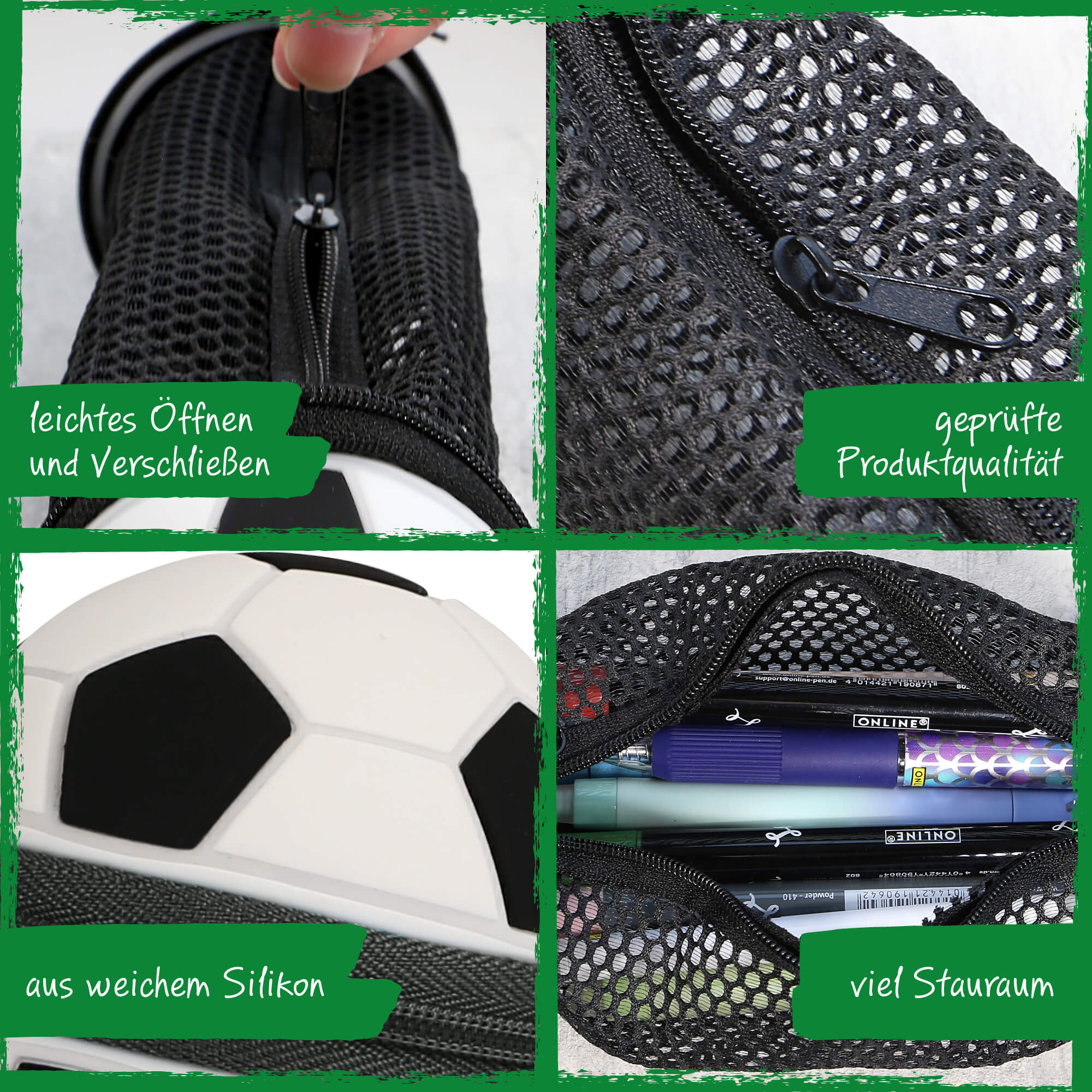 ONLINE Schlamperetui Soccer Zip