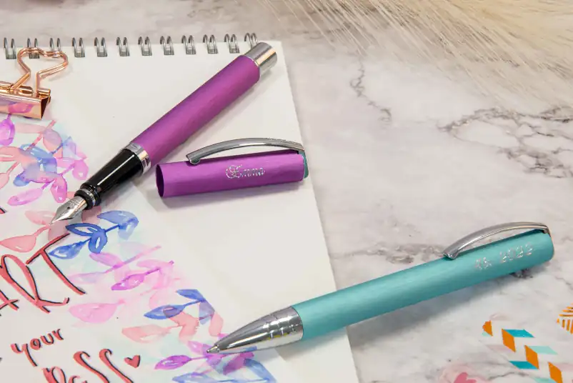 Kugelschreiber und Füller graviert personalisiert