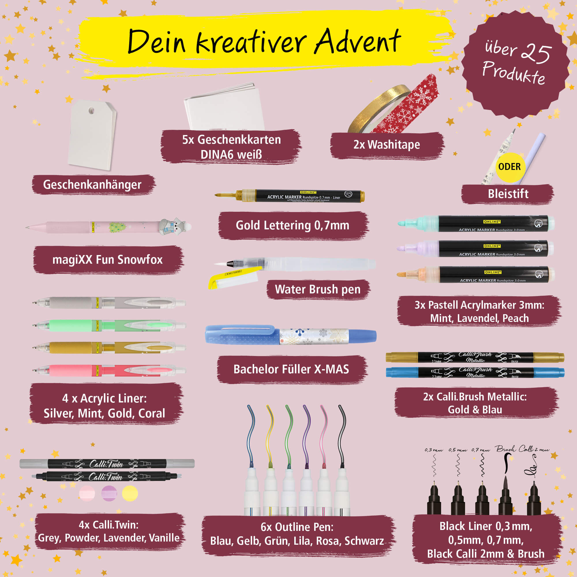 Lettering Adventskalender 2026