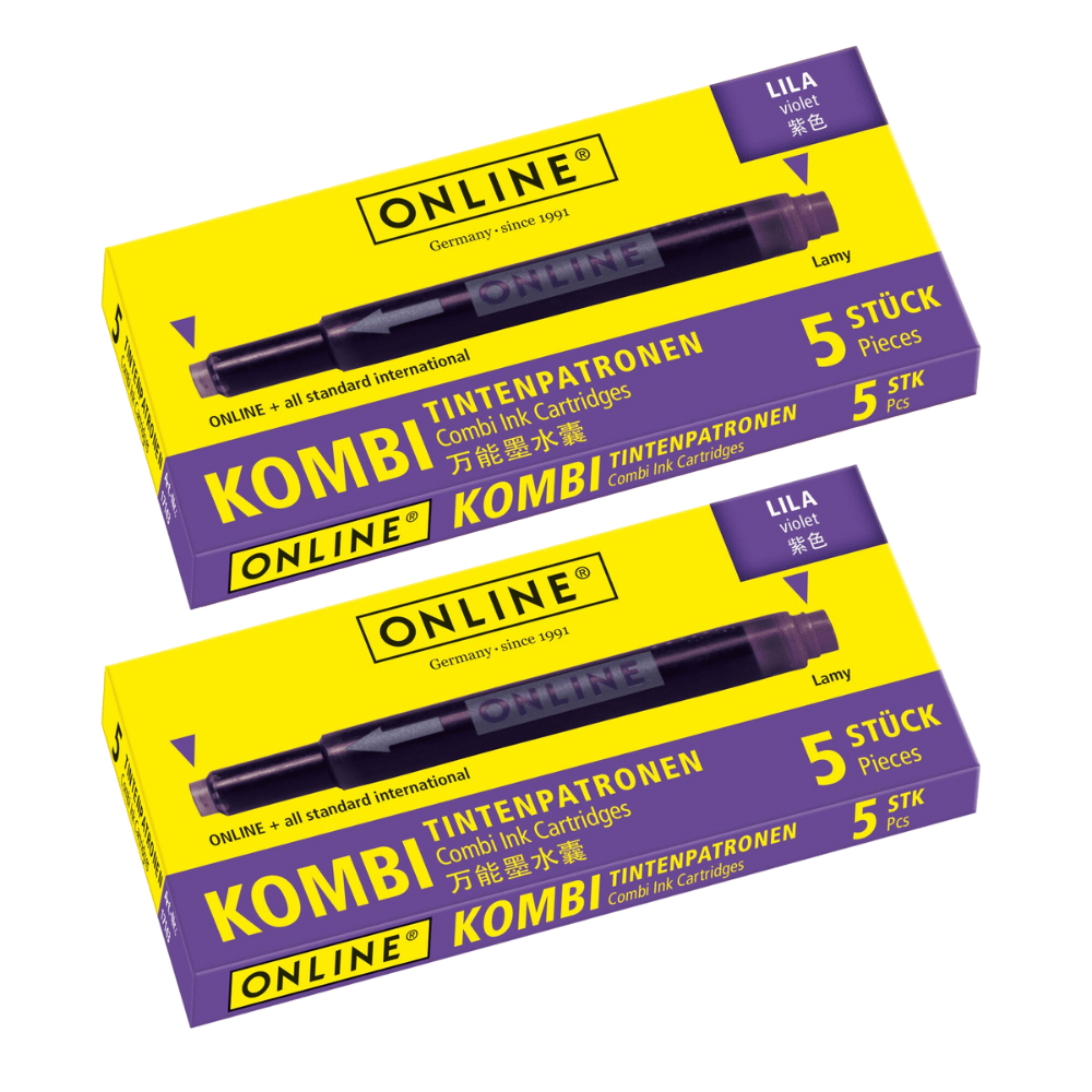 10x Kombi-Tintenpatrone lila