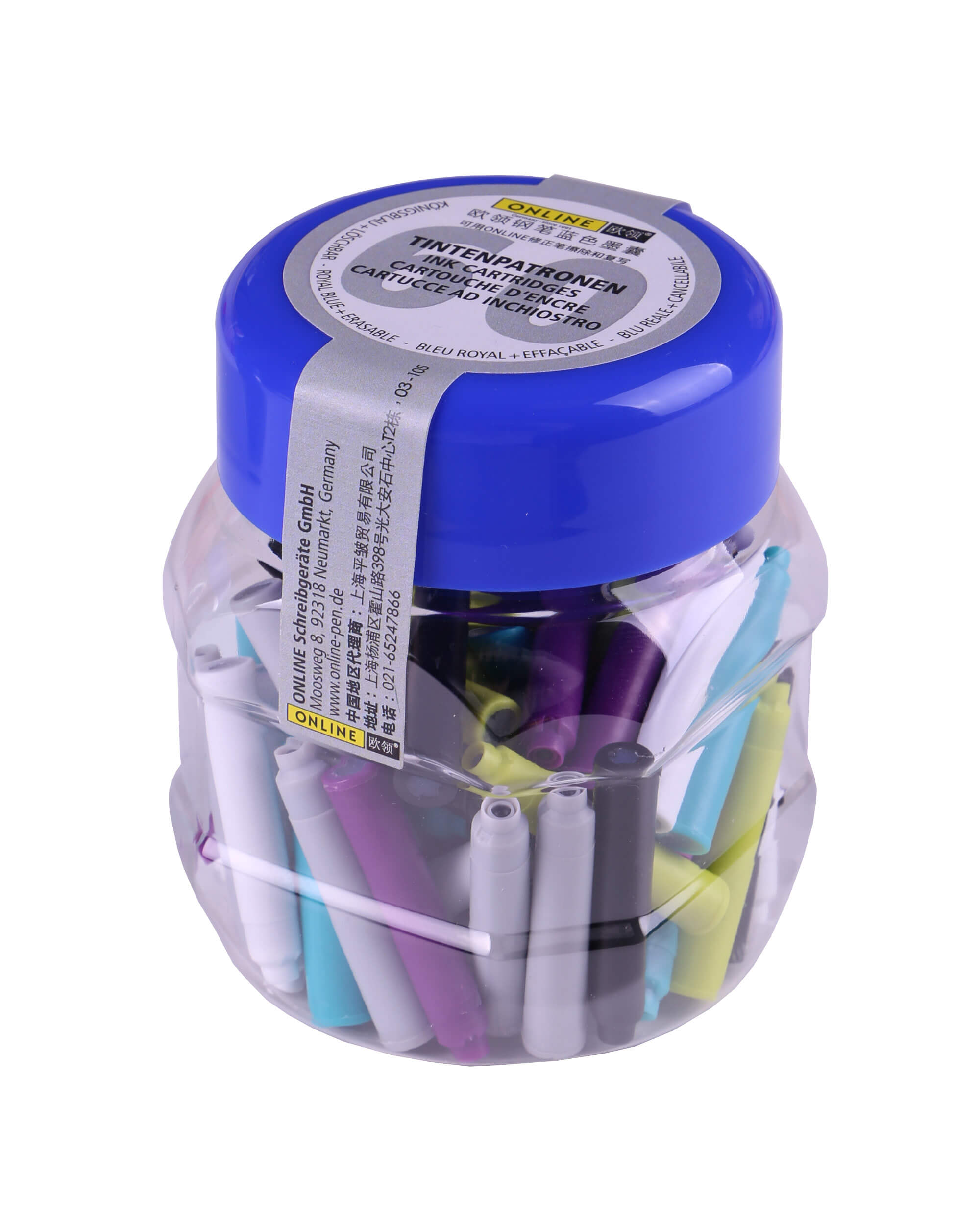 Standard-Tintenpatronen im 60er-Pack, im Tintenfass, Schreibfarbe Blau Standard-Tintenpatronen im 60er-Pack, im Tintenfass, Schreibfarbe Blau