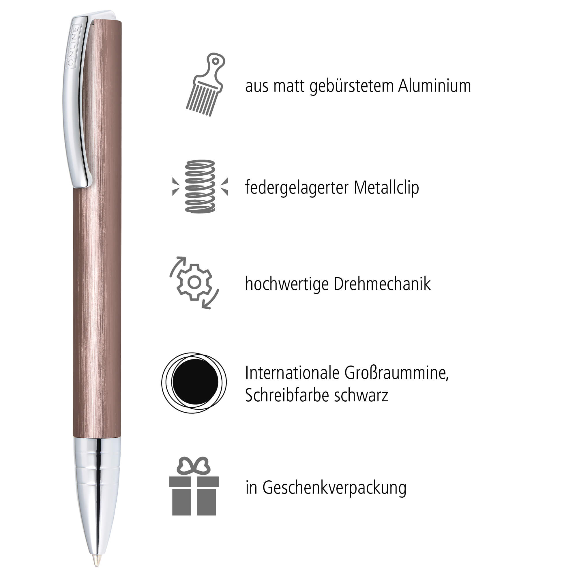 Drehkugelschreiber Vision Classic Rosegold