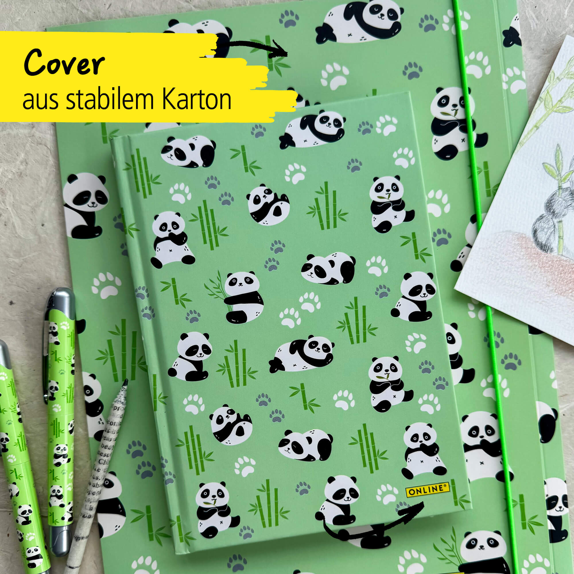 Notizbuch DIN A5 Panda