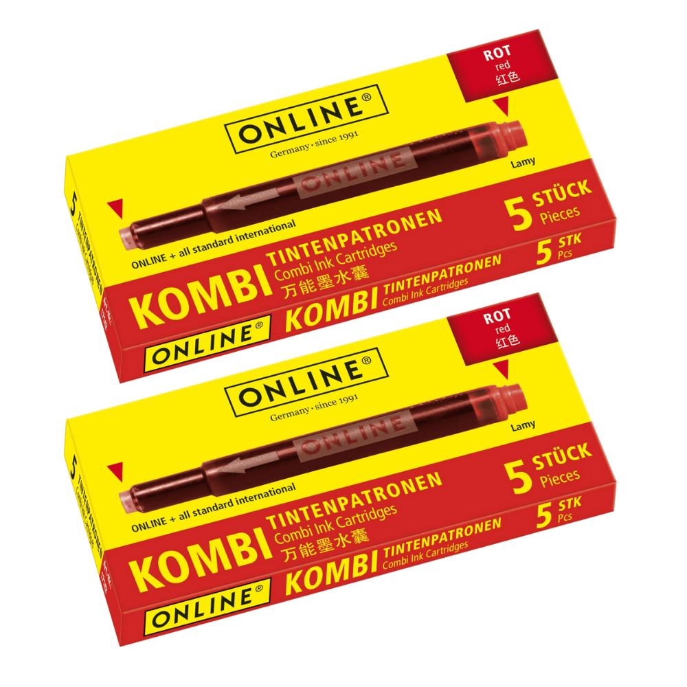 10x Kombi-Tintenpatrone rot