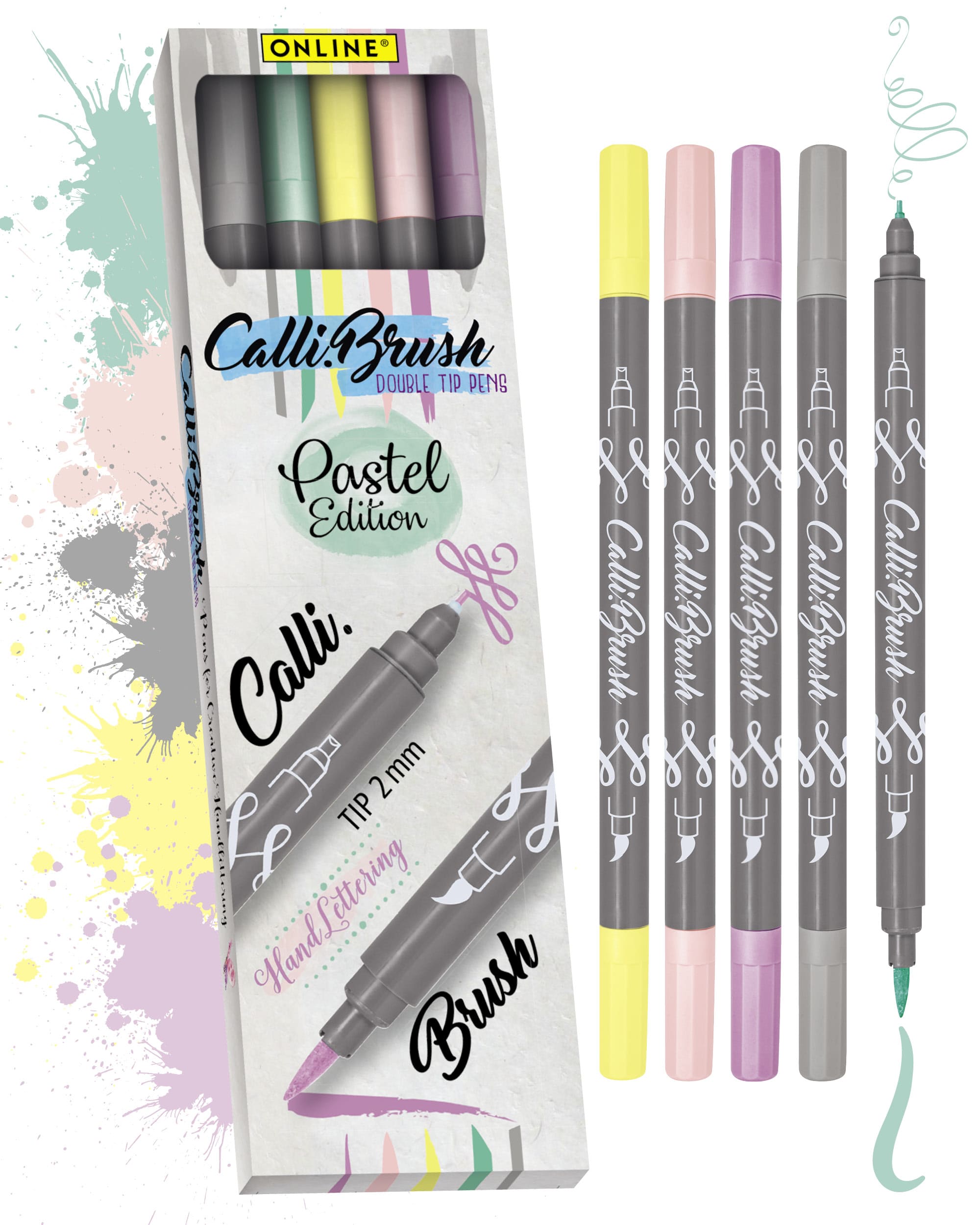 Calli.Brush Pens 5er Set Pastel