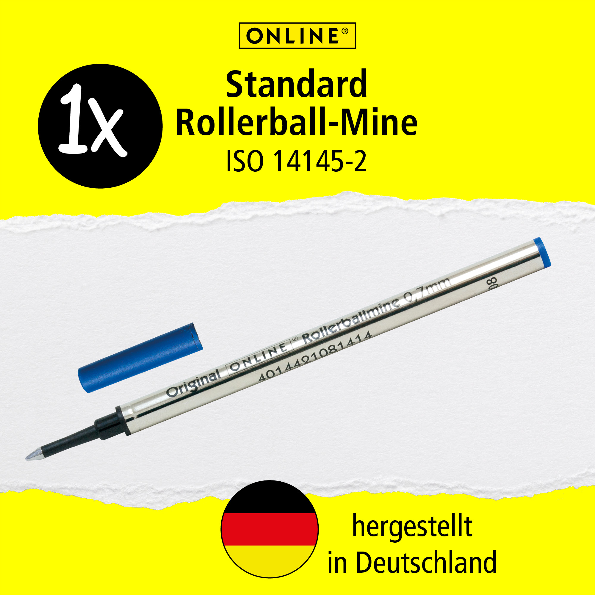 Rollerball-Mine Blau