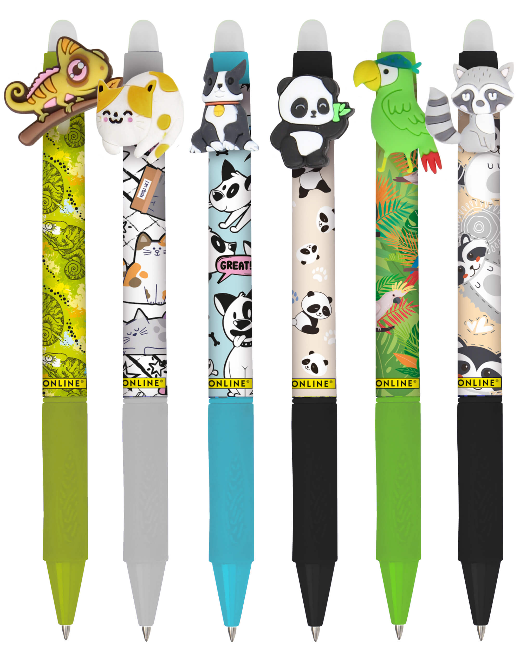 Radierbare Gelschreiber magiXX Fun Wild Life, 6er Pack Radierbare Gelschreiber magiXX Fun Wild Life, 6er Pack