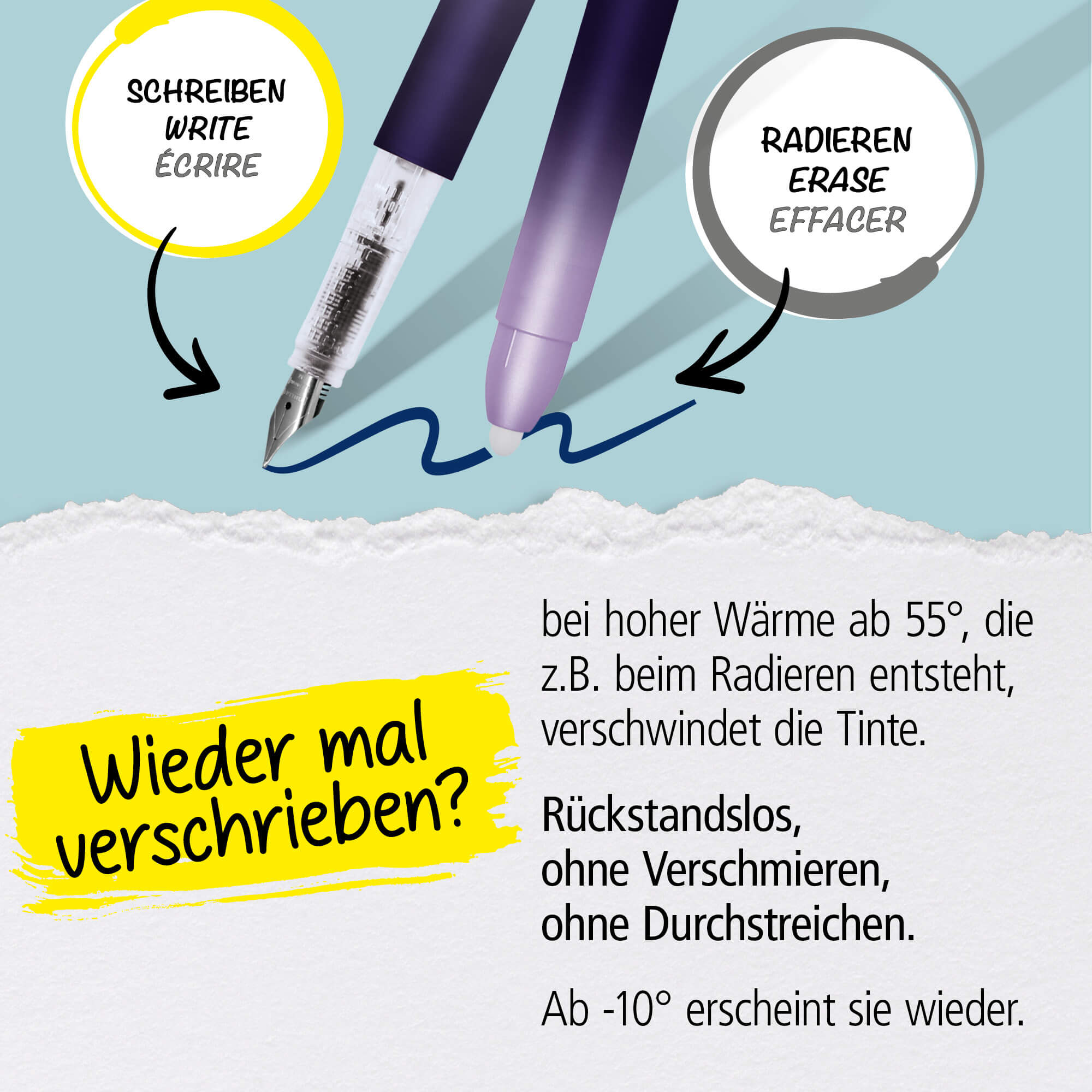 Radierbarer Füller ONLINE magiXX Lavender Radierbarer Füller ONLINE magiXX Lavender
