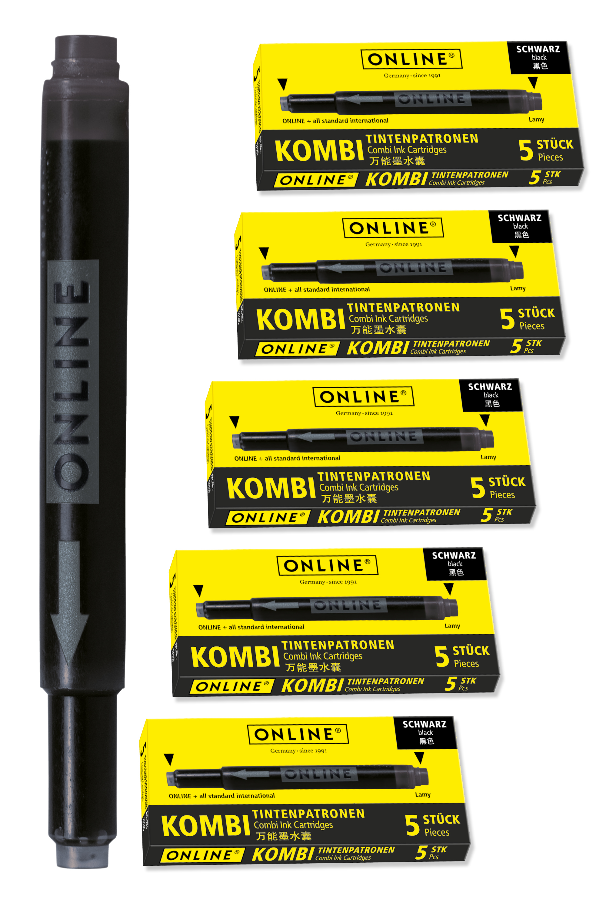 25x Kombi-Tintenpatrone schwarz 25x Kombi-Tintenpatrone schwarz