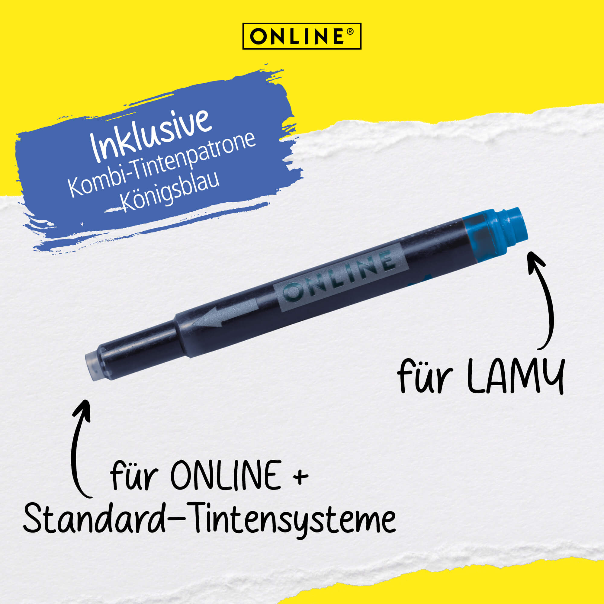 Tintenpatronen-Rollerball College Virtual Turquoise