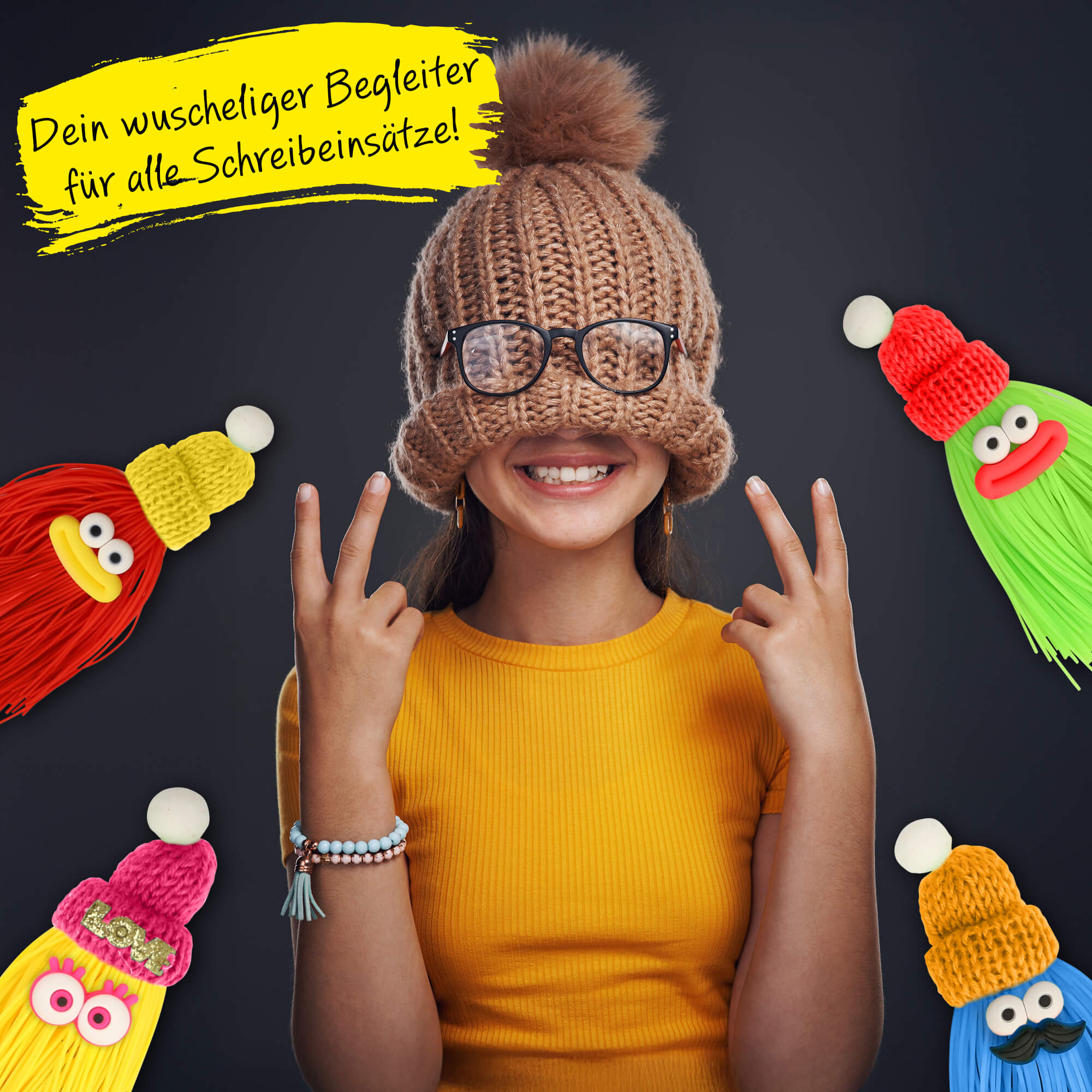 ONLINE Radierbarer Gelschreiber magiXX Hairy Friends Blue