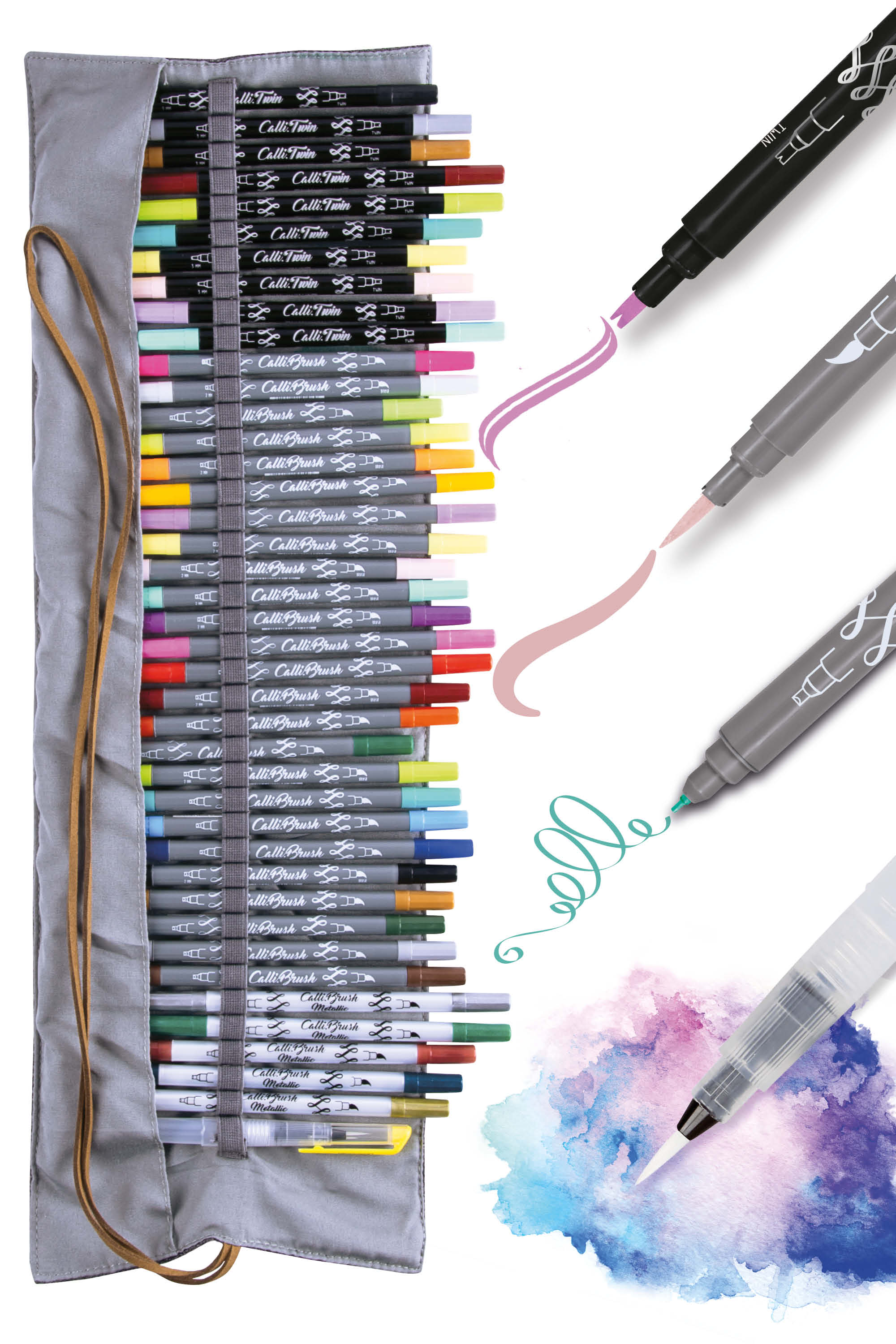 Stifterolle mit Brush Pens - Calli Brush und Calli Twin