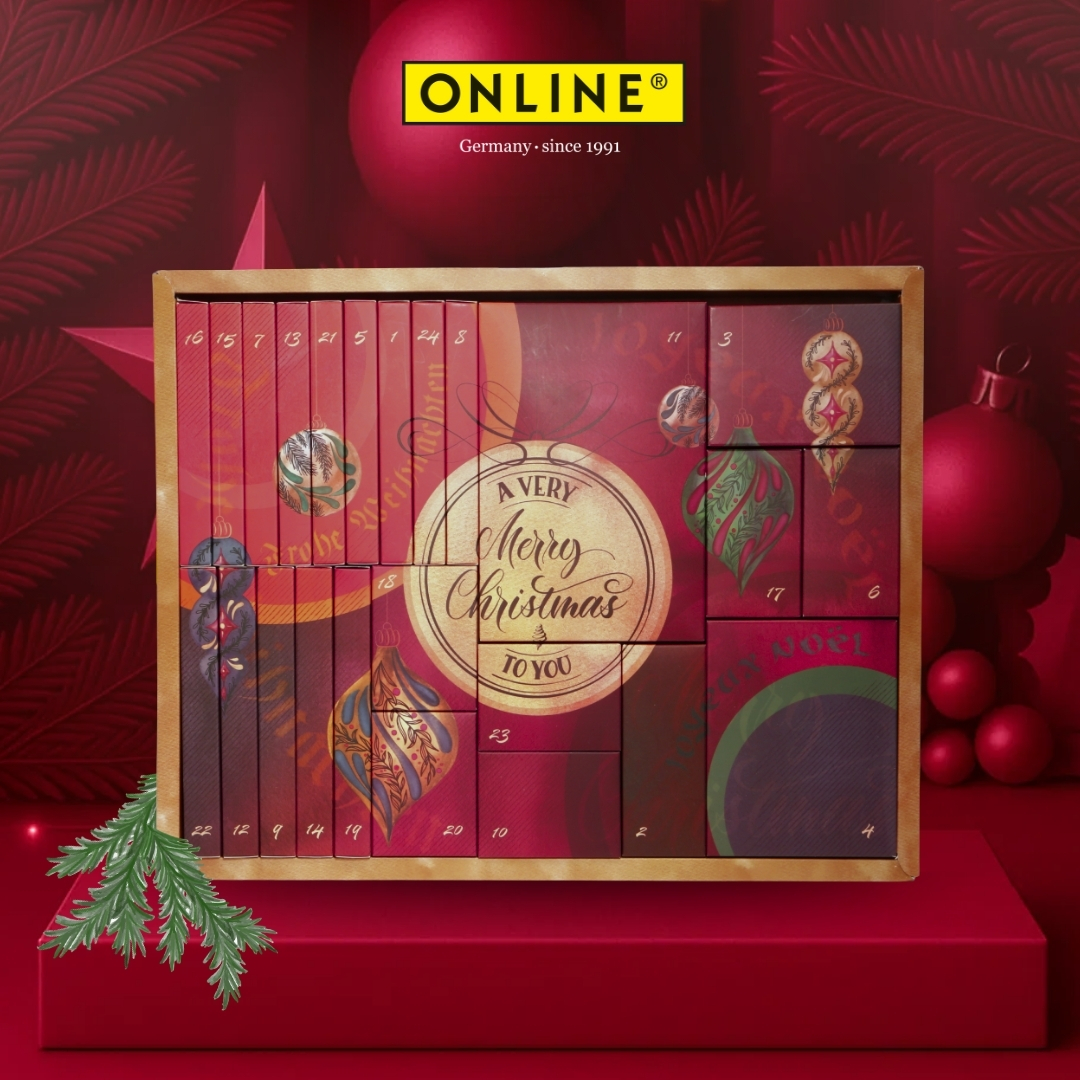 ONLINE Adventskalender Kalligrafie 2025, Kreativ Kalender für Erwachsene inkl. Tutorials