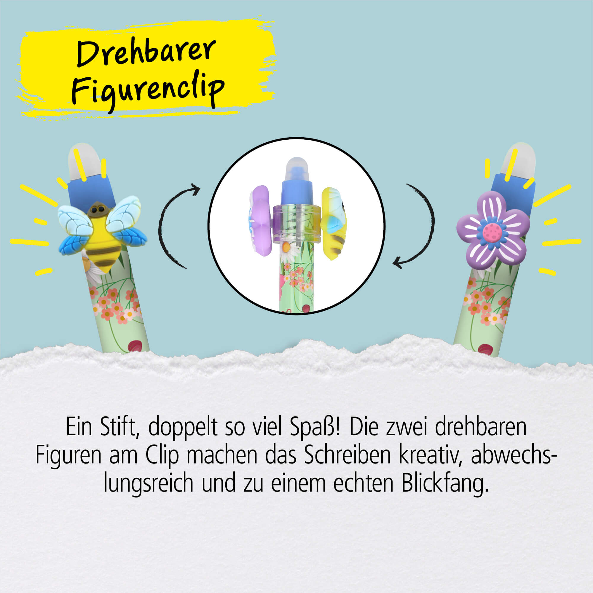 Radierbarer Gelschreiber magiXX Spin Flower