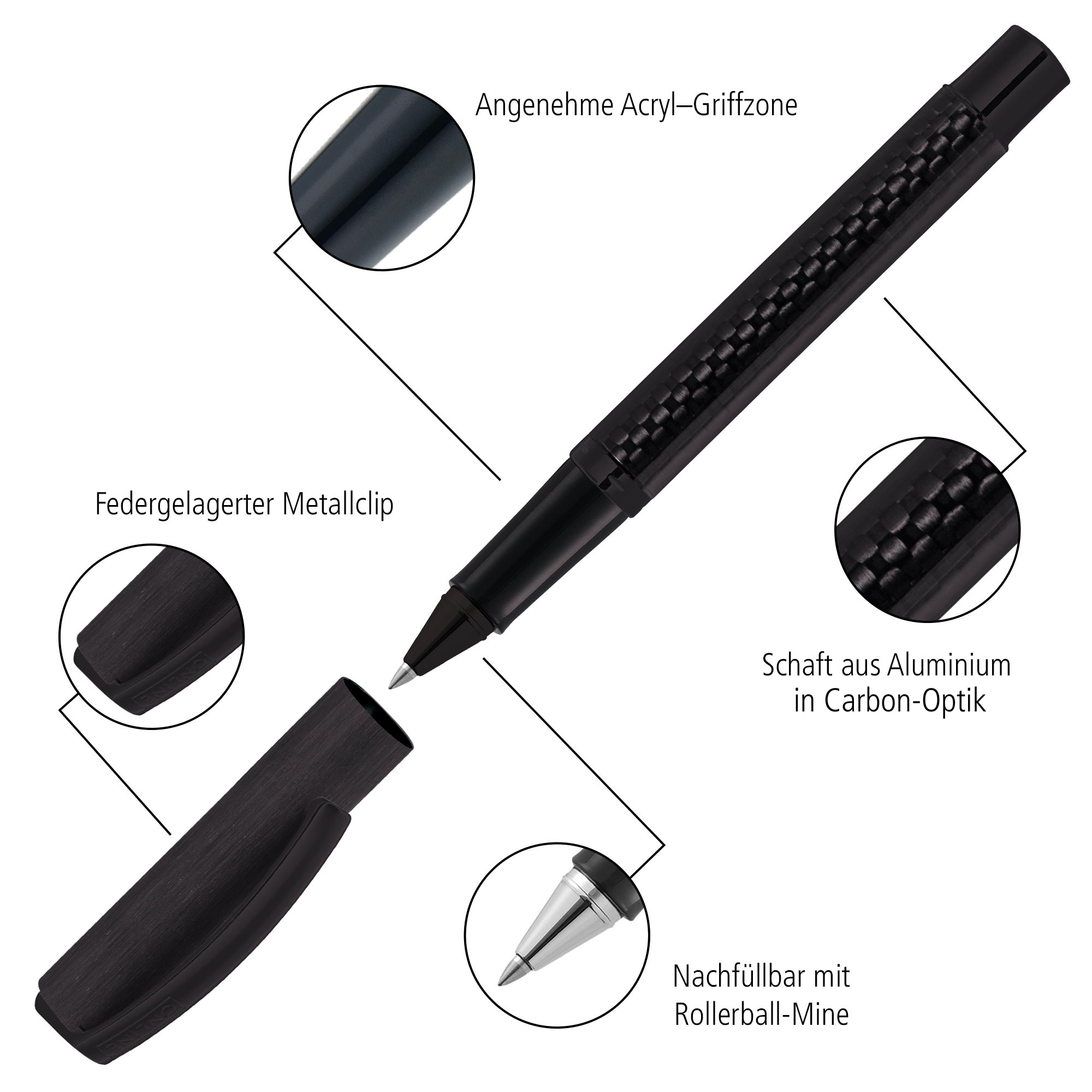 Rollerball Vision Carbon black