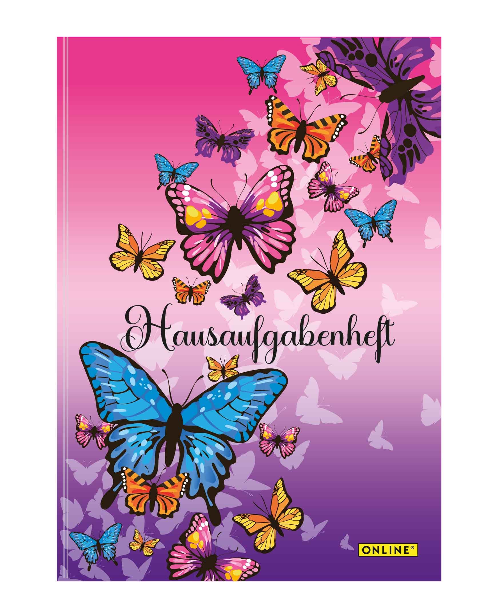 Hausaufgabenheft A5 Butterfly