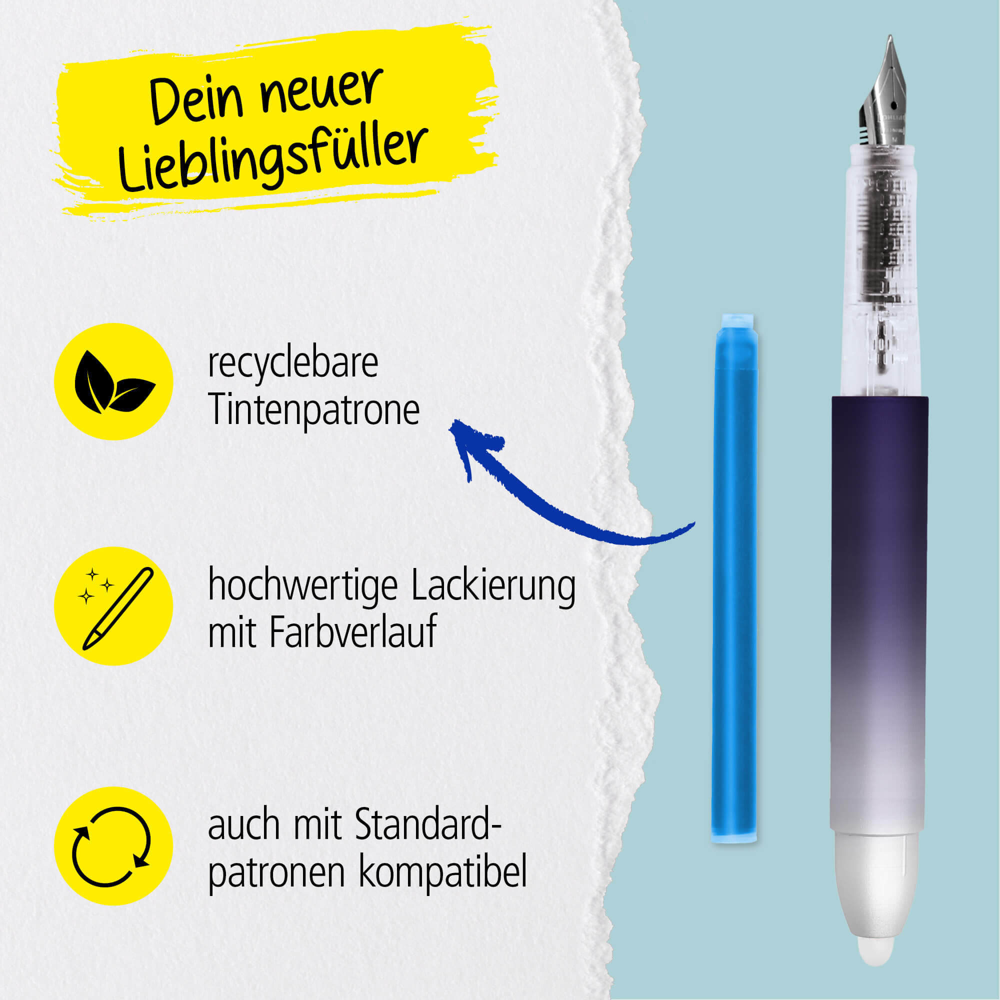 Radierbarer Füller ONLINE magiXX Lavender Radierbarer Füller ONLINE magiXX Lavender