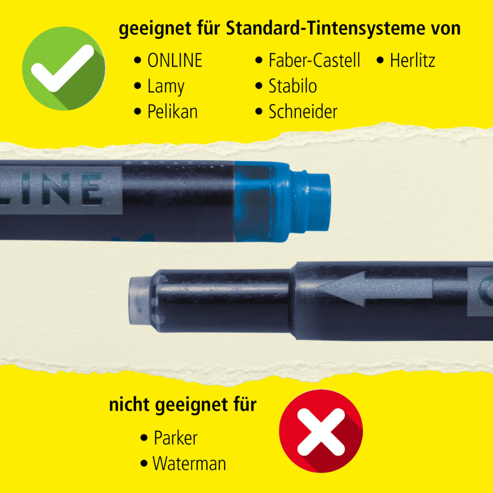 10x Kombi-Tintenpatrone lila