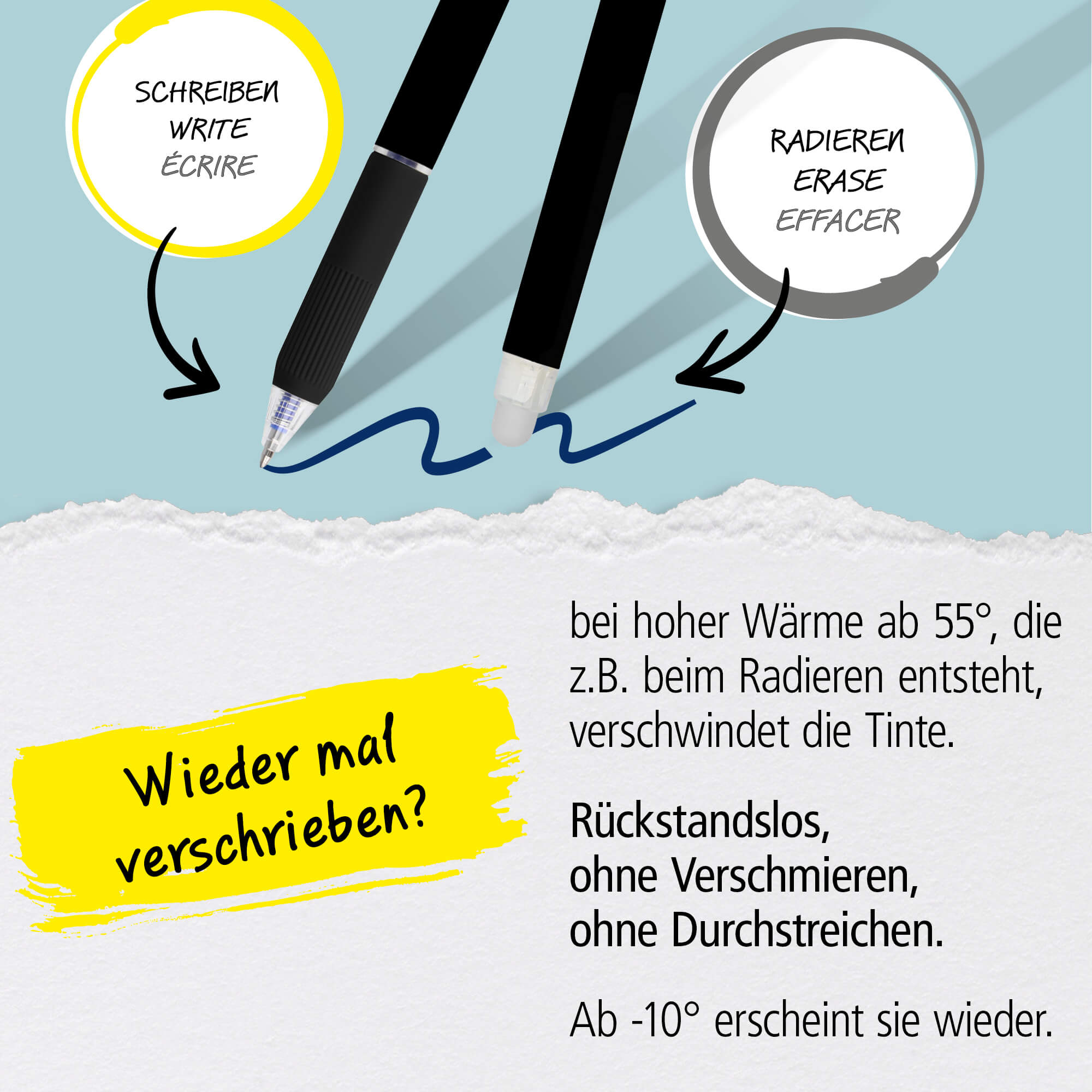 12er Pack Gel-Mine magiXX L radierbar, bunt