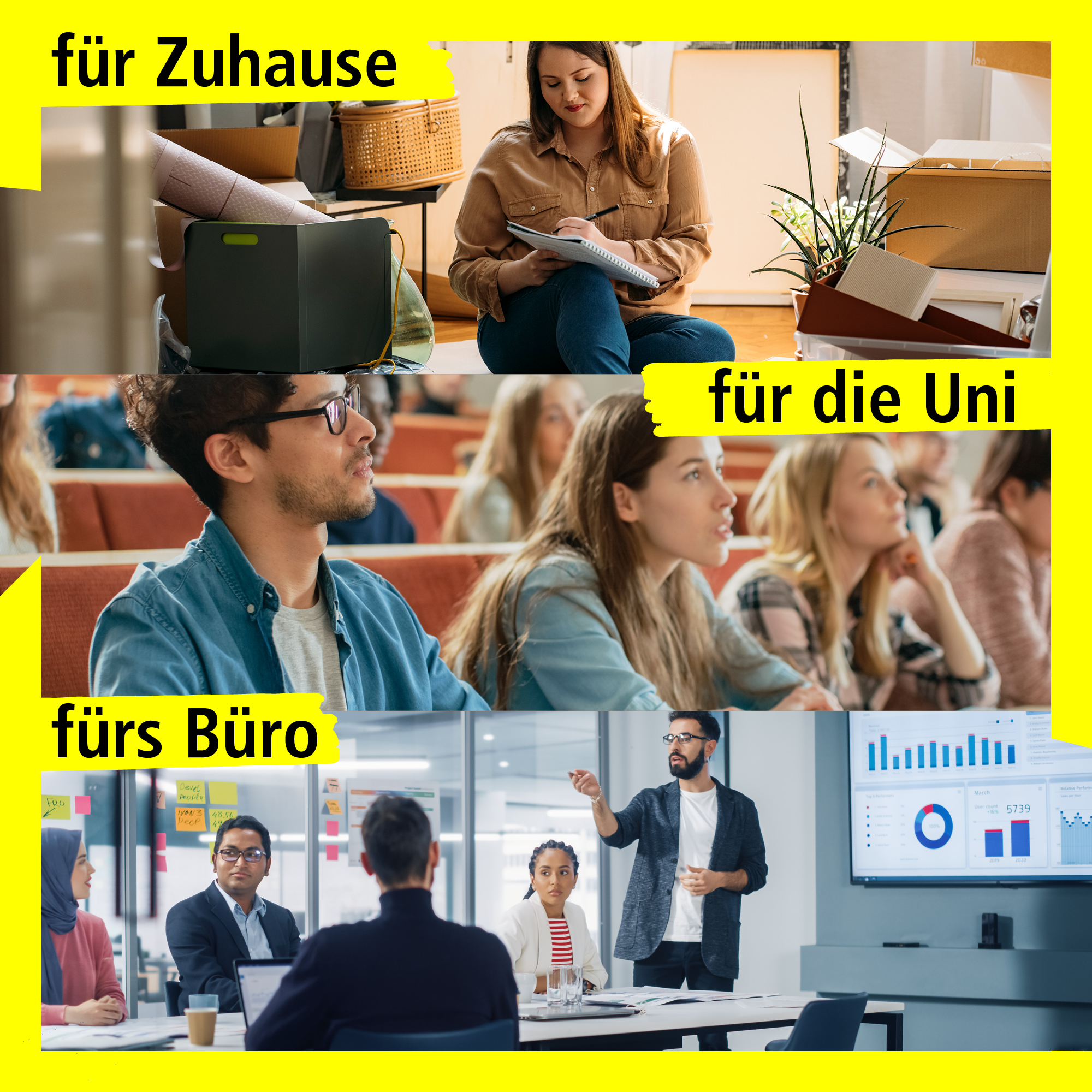 Ideal für Zuhause oder fürs Büro