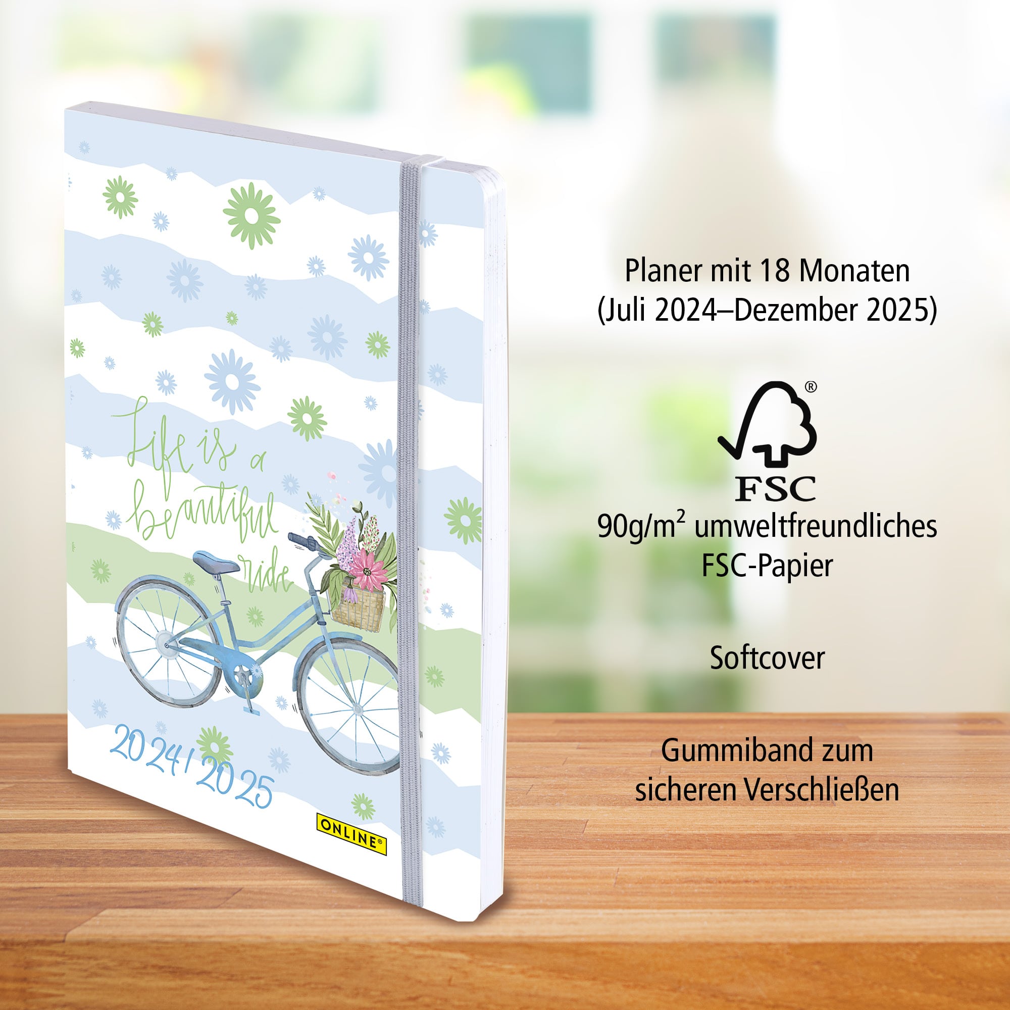 Creative Diary Schülerplaner Life is a beautiful Ride, Juli 2024 - Dezember 2025