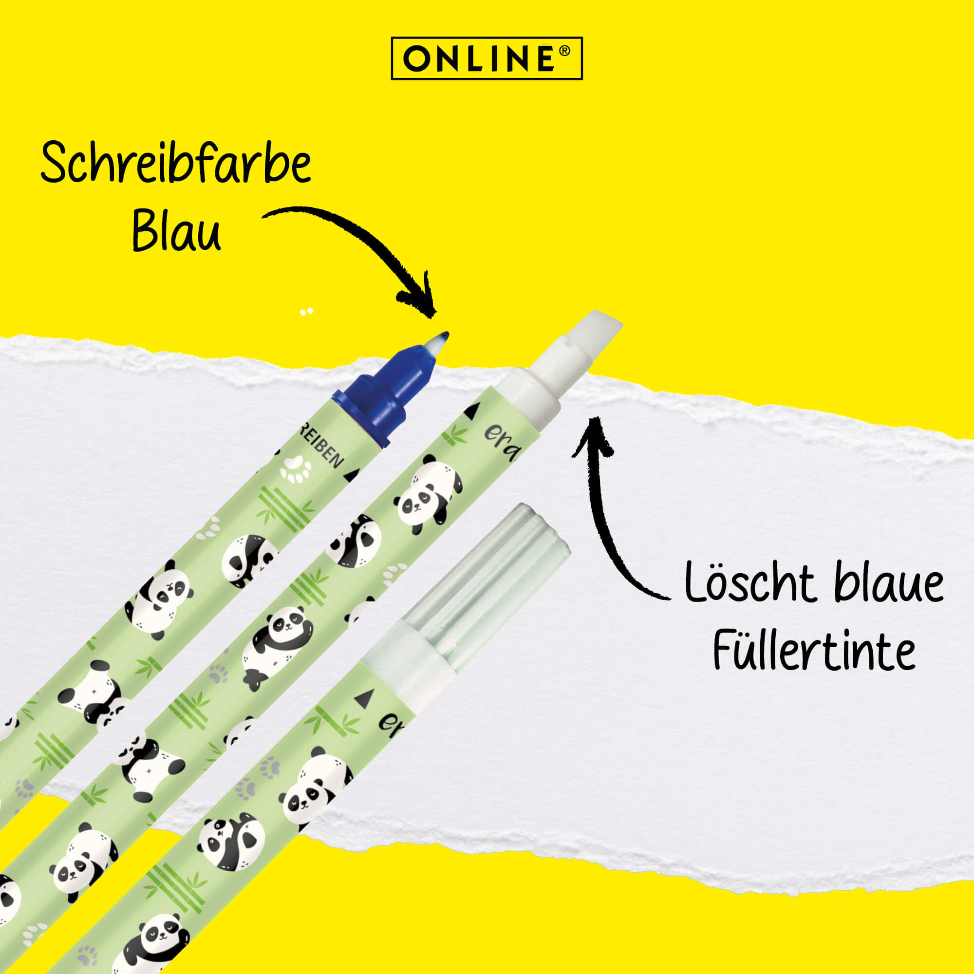 Tintenlöscher Panda offen