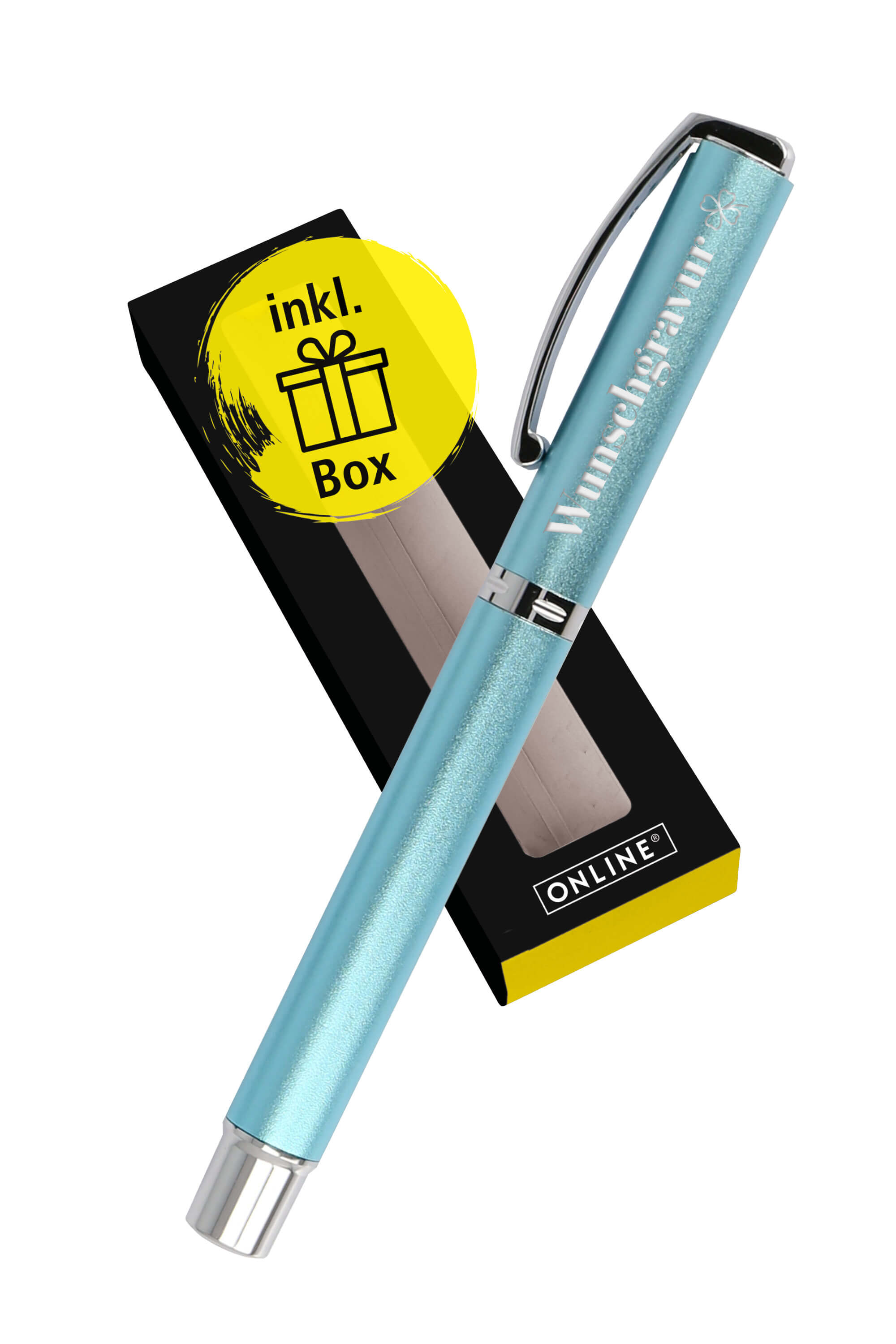 Füllhalter Vision Turquoise, personalisiert mit Gravur