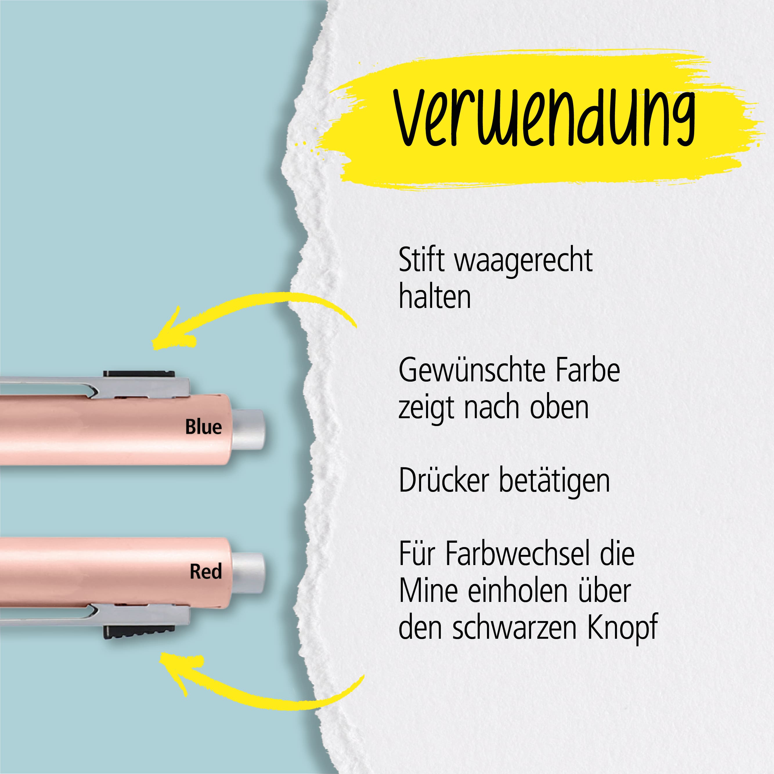 Kugelschreiber Multipen 4-in-1 Rosegold