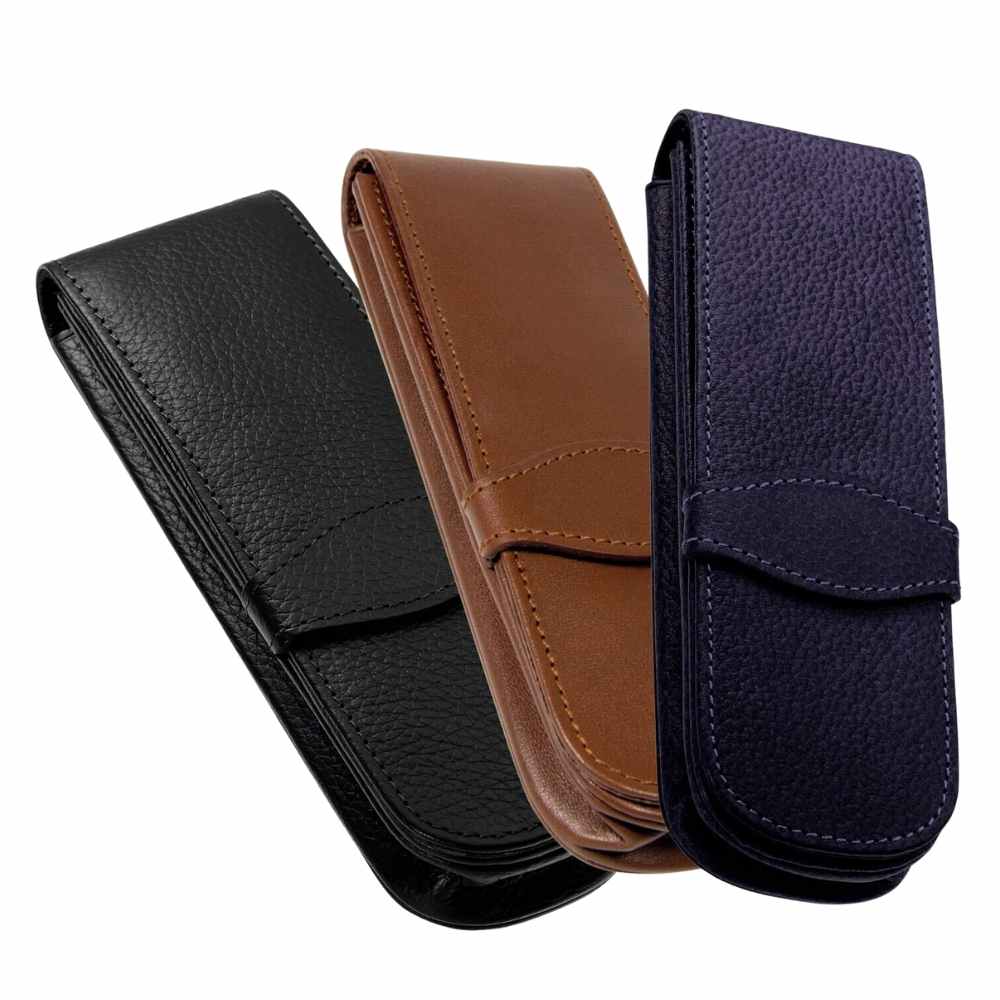 Leder-Etui für 2 Stifte Leder-Etui für 2 Stifte