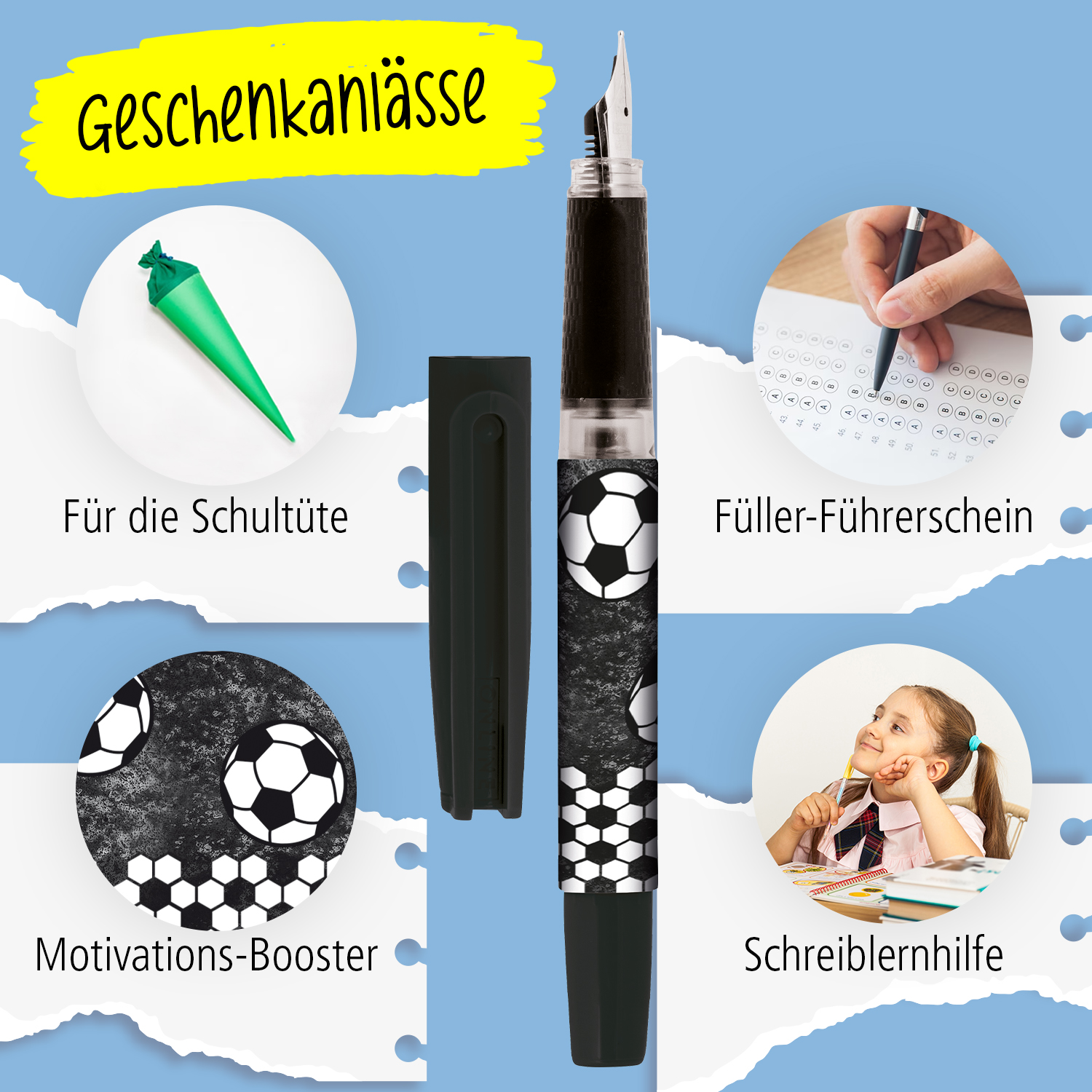Schreiblern-Füller Bachelor Starter Fußball
