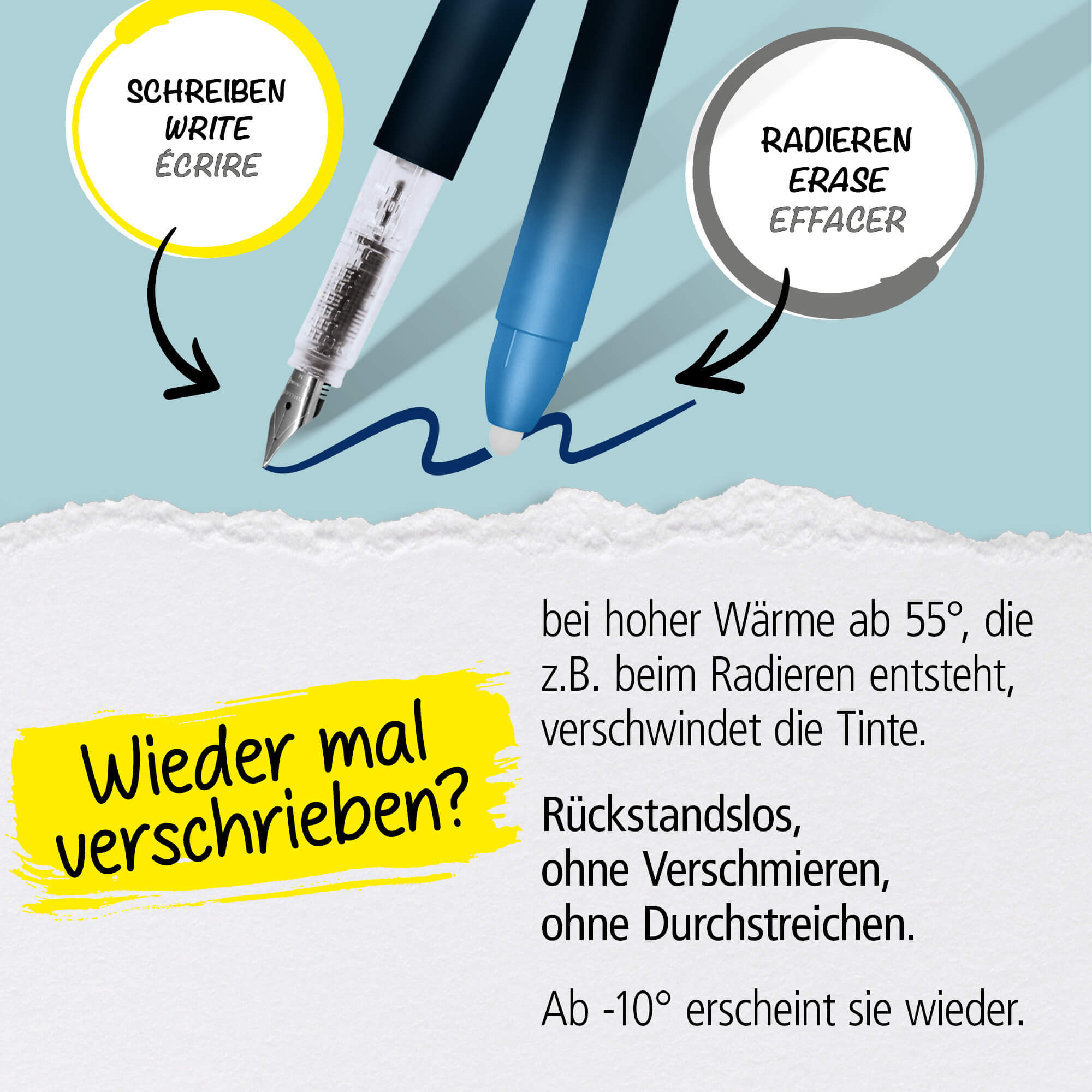 Radierbarer Füller ONLINE magiXX Deep Ocean Radierbarer Füller ONLINE magiXX Deep Ocean