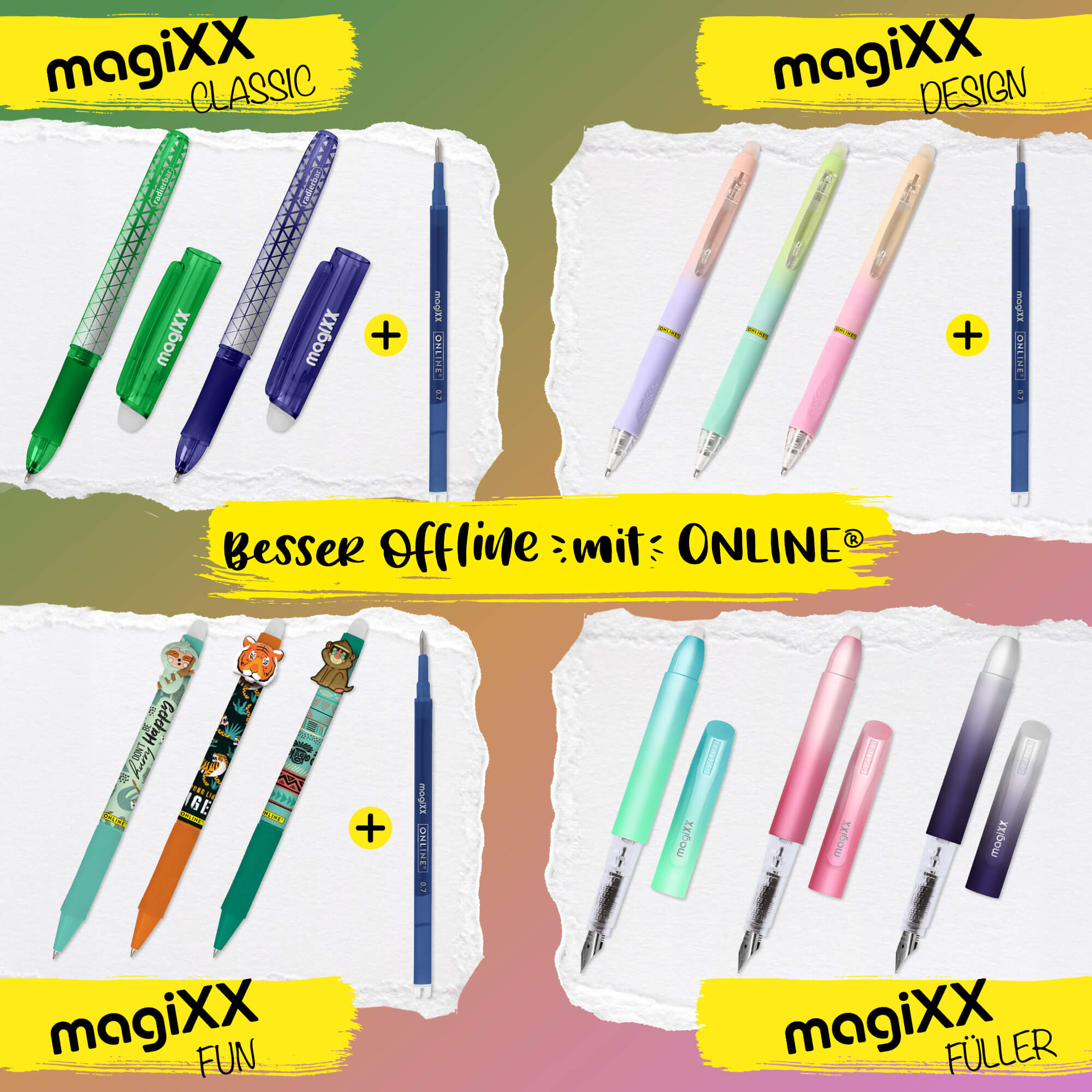 6er Pack Gelpen magiXX Fun Best of 2025