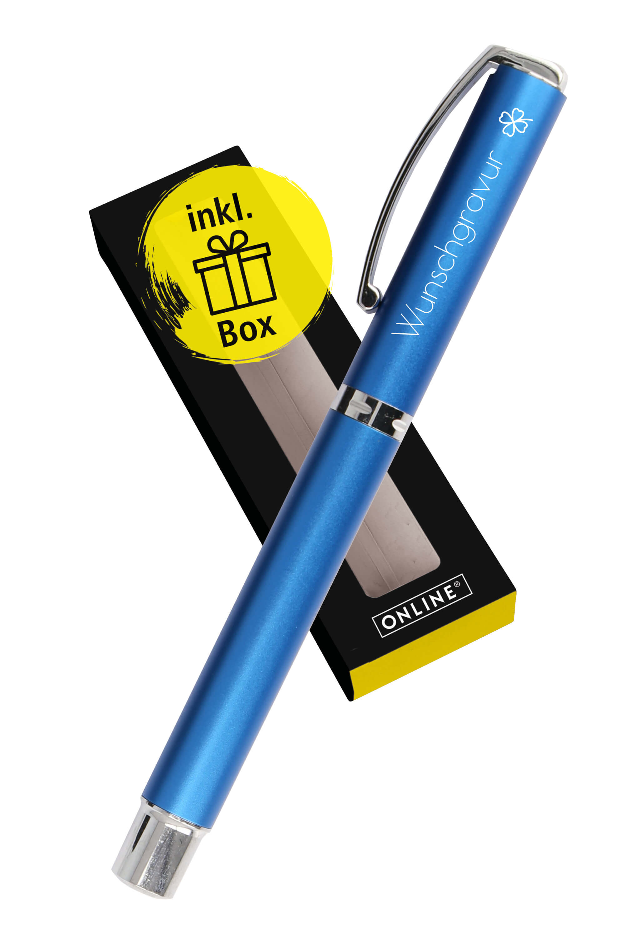 Füllhalter Vision Classic Ocean Blue, personalisiert mit Gravur