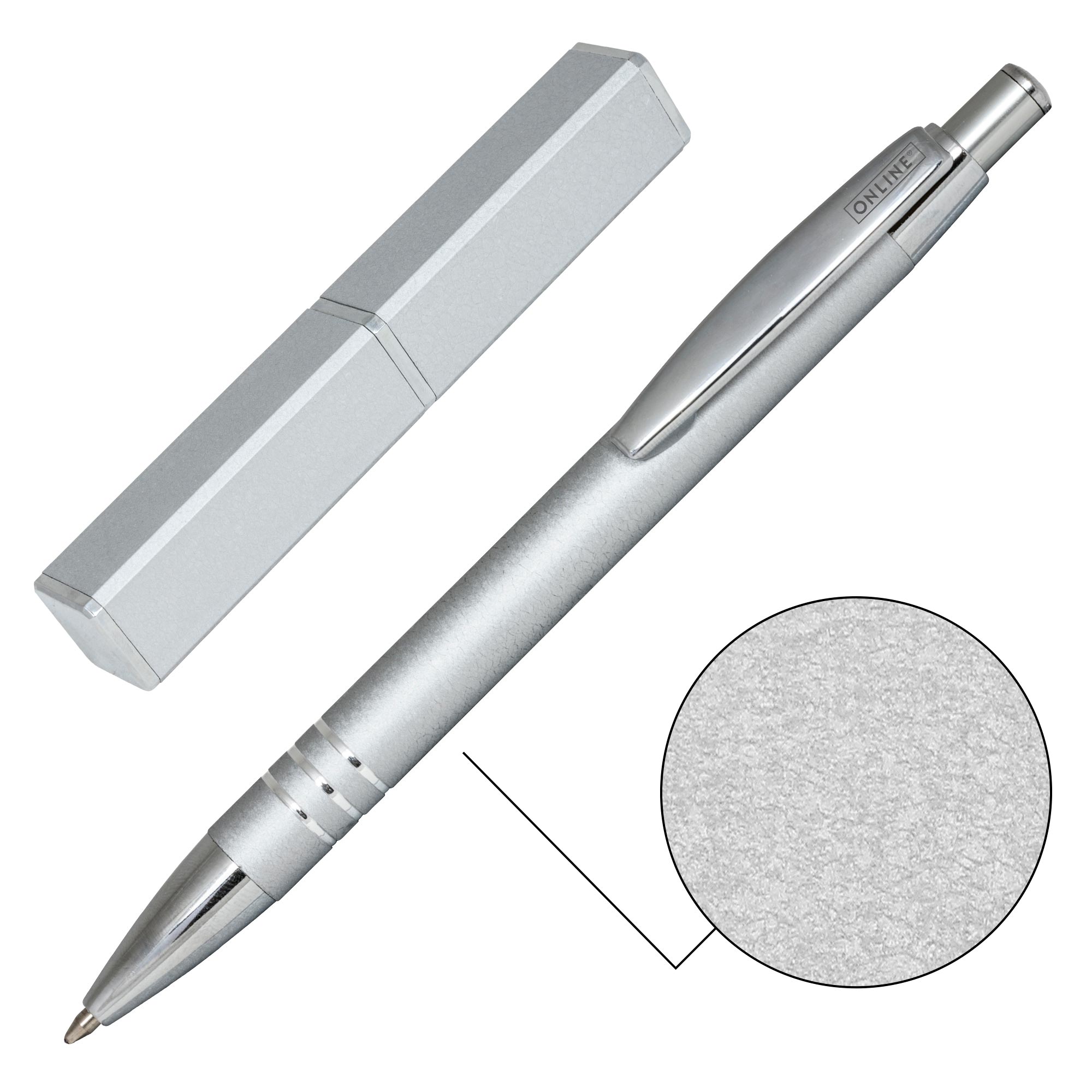 Kugelschreiber Graphite Ball Pen Silver