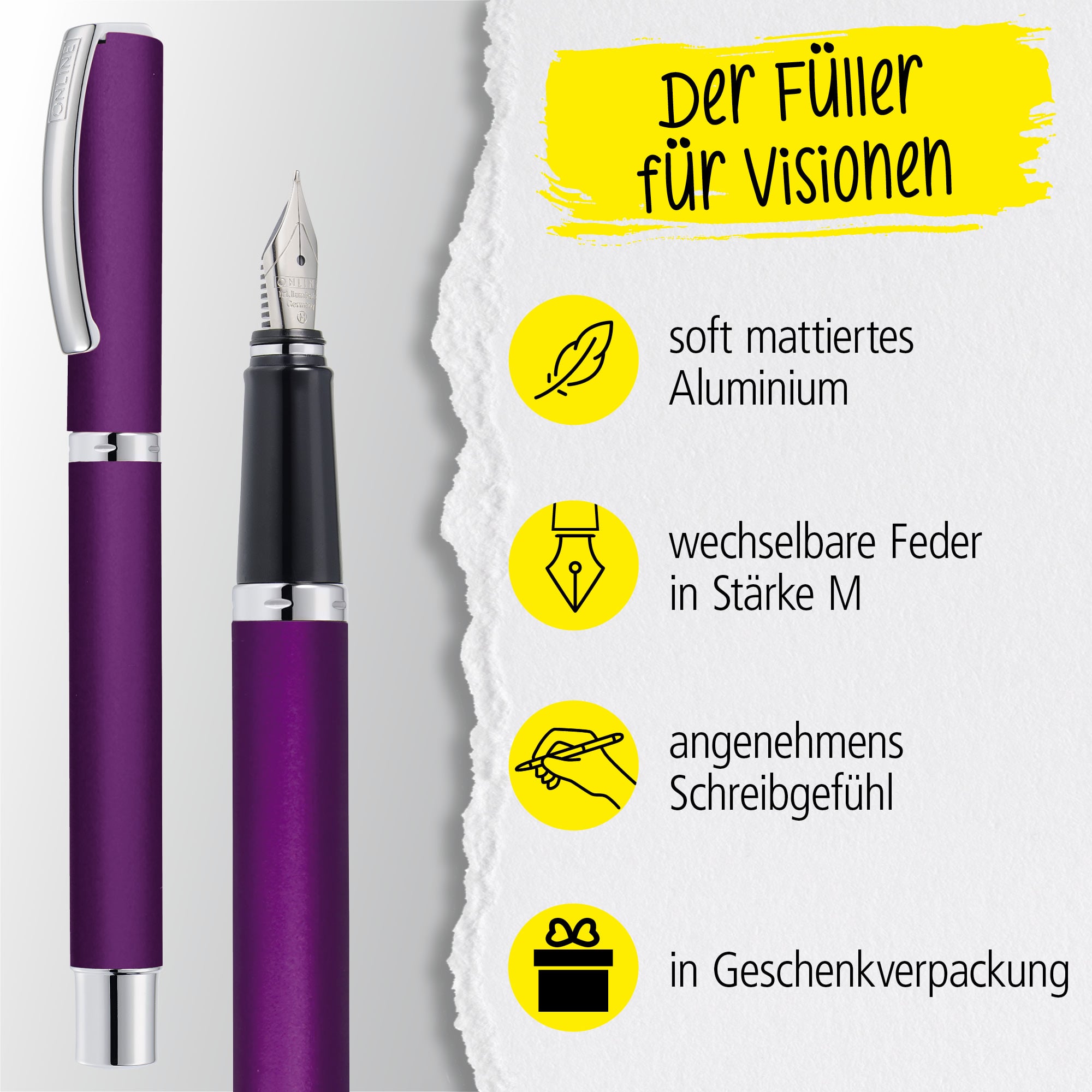 Füller Vision Satin Purple (M)