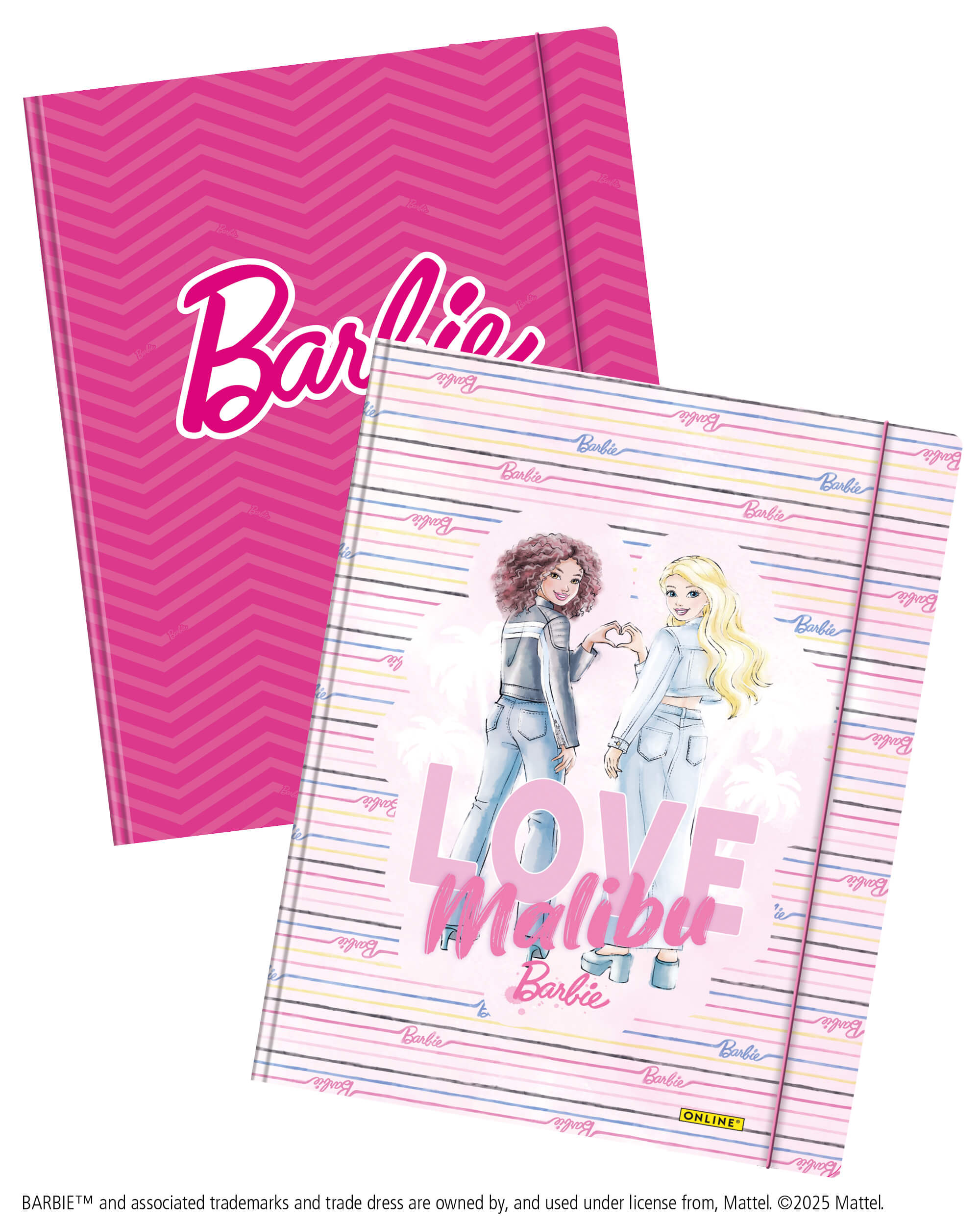 Gummizugmappe DIN A4, Barbie, 2er Pack