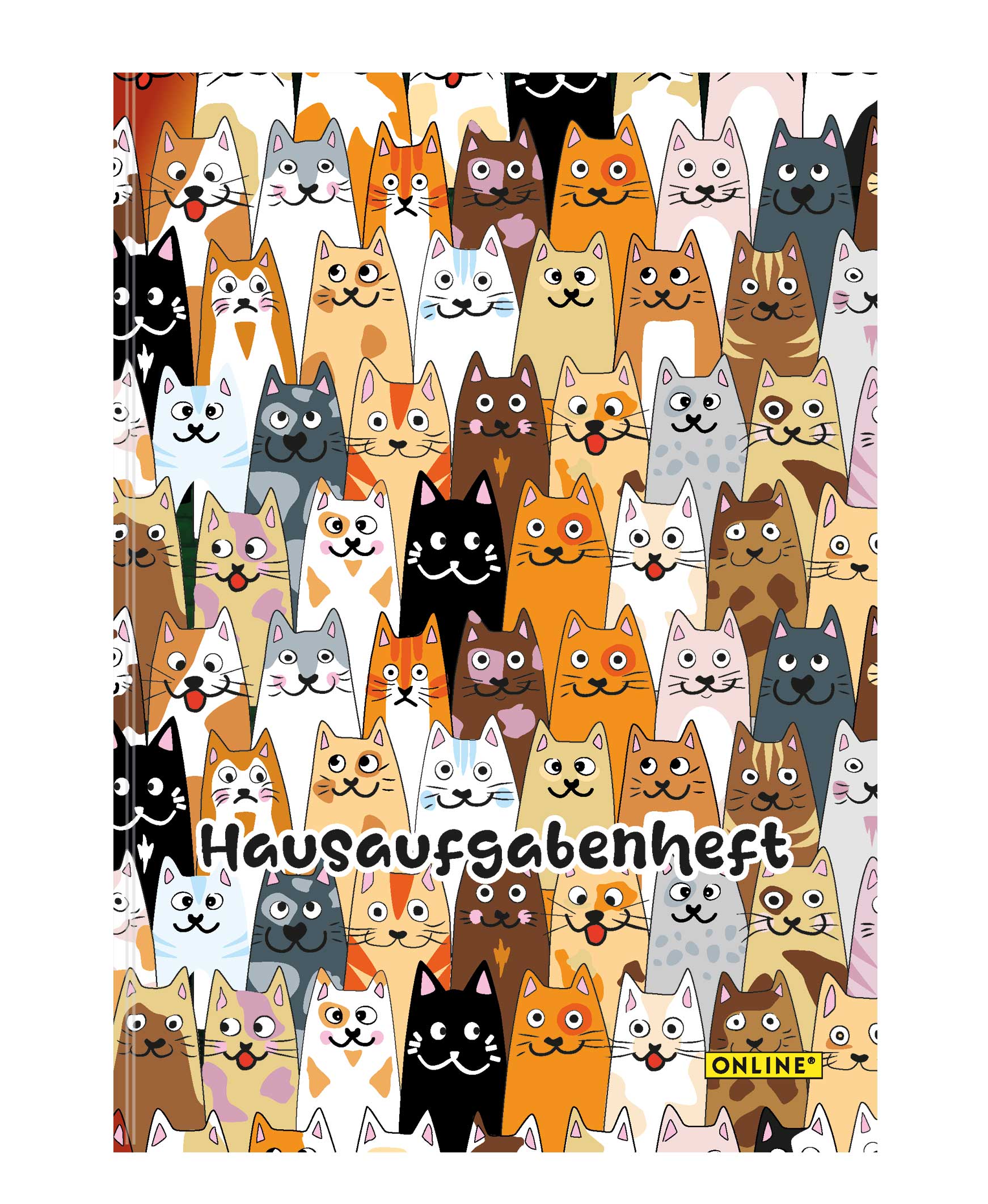 Hausaufgabenheft ONLINE Fluffy Cats DIN A5 Hausaufgabenheft ONLINE Fluffy Cats DIN A5