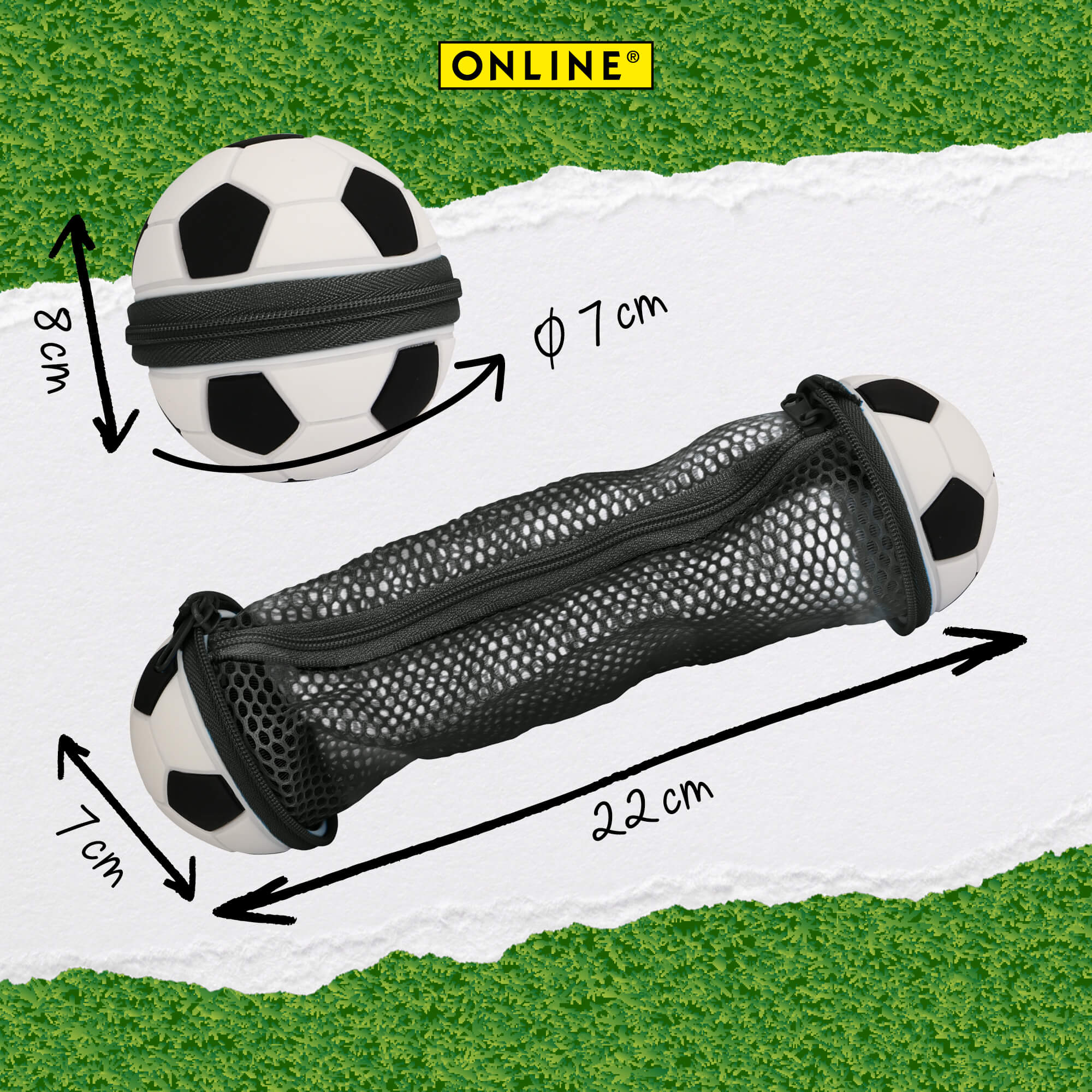ONLINE Schlamperetui Soccer Zip