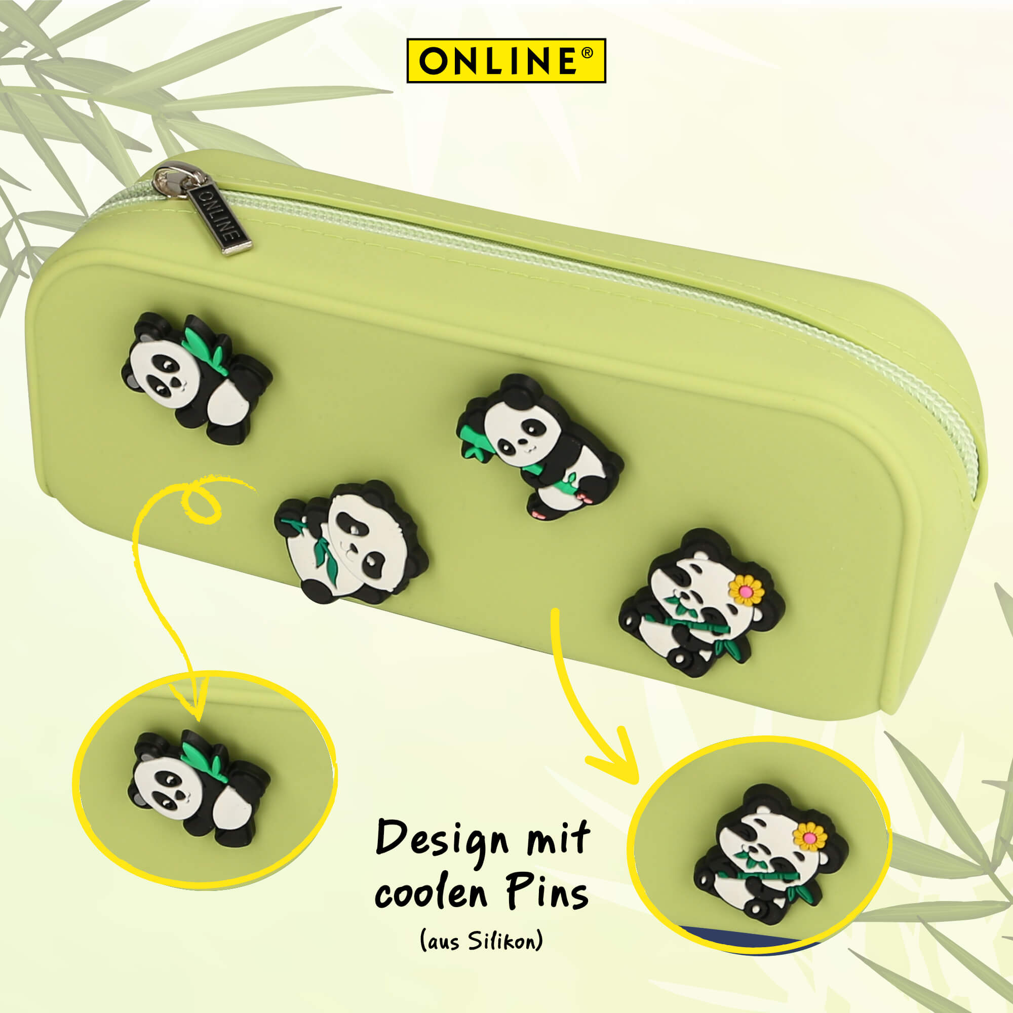 Schlamperetui Panda Pins