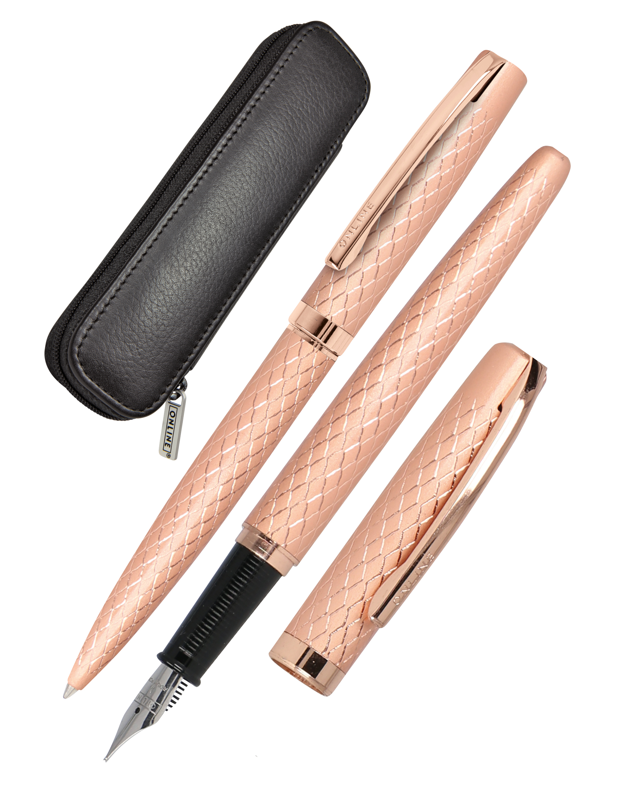 Eleganza Füller und Kugelschreiber Geschenkset Rosegold