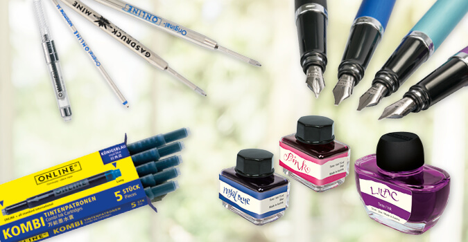 Zubehör für Füller, Tintenroller und Kugelschreiber
