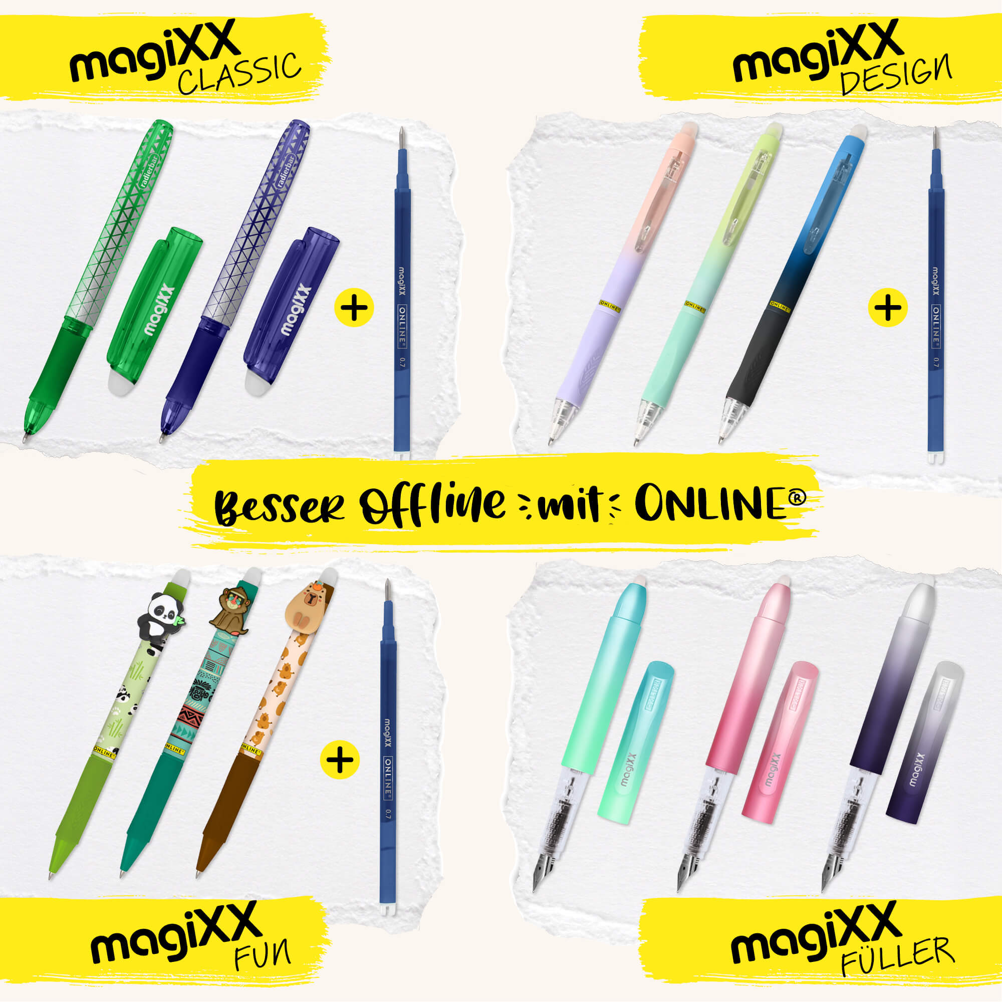 ONLINE Gelschreiber magiXX Hairy Friends Green